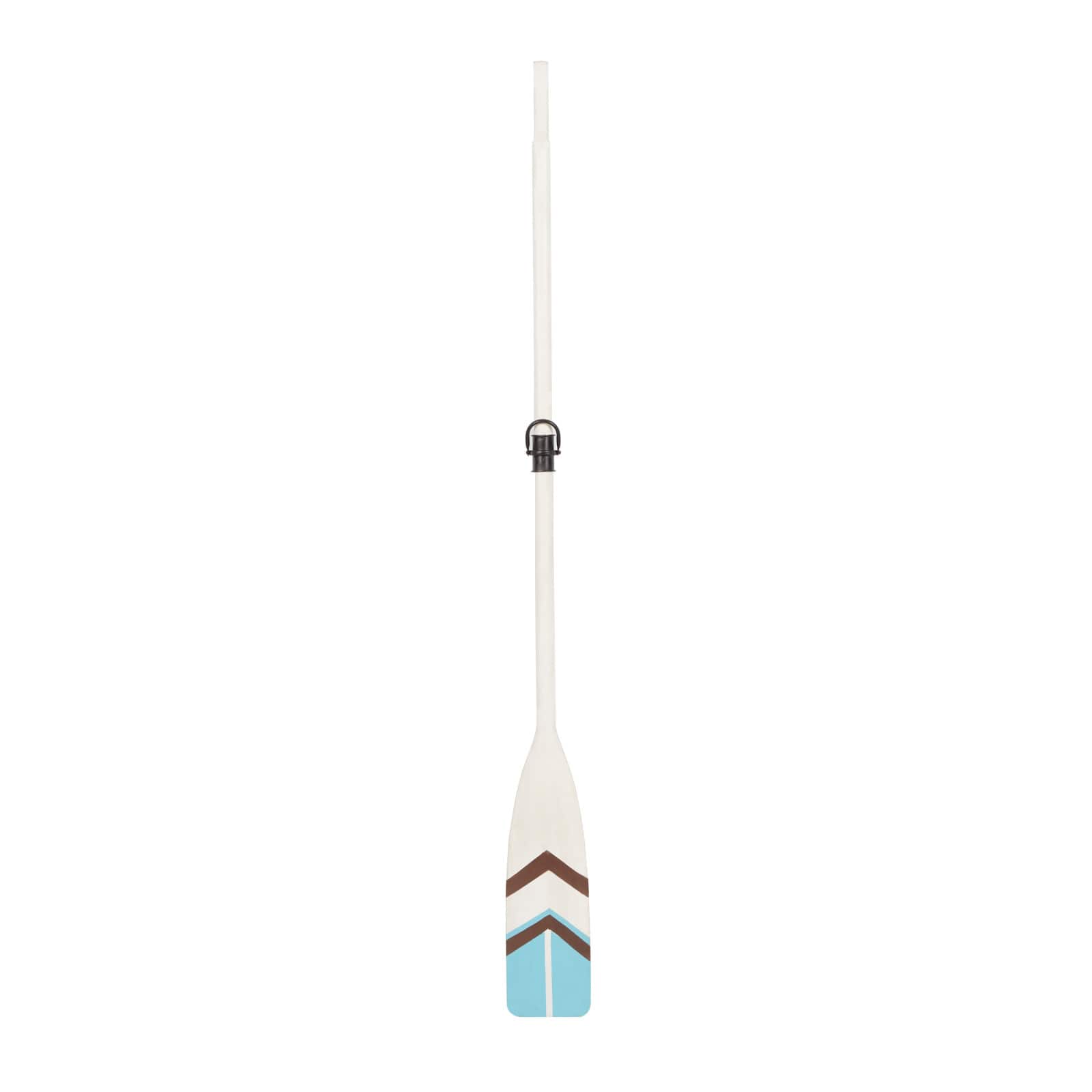 Coastal White Wood Oar Wall Art, 61" x 6" x 2"