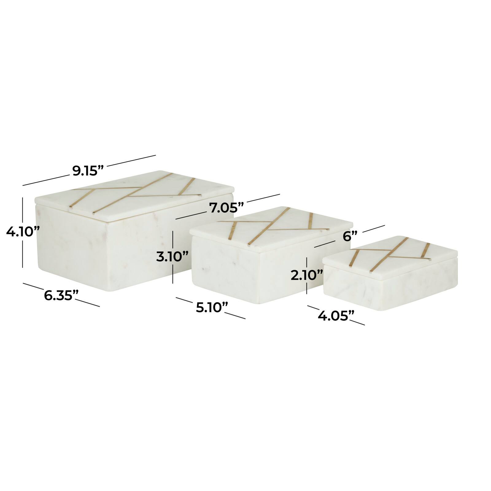 White Abstract Glam Box Set