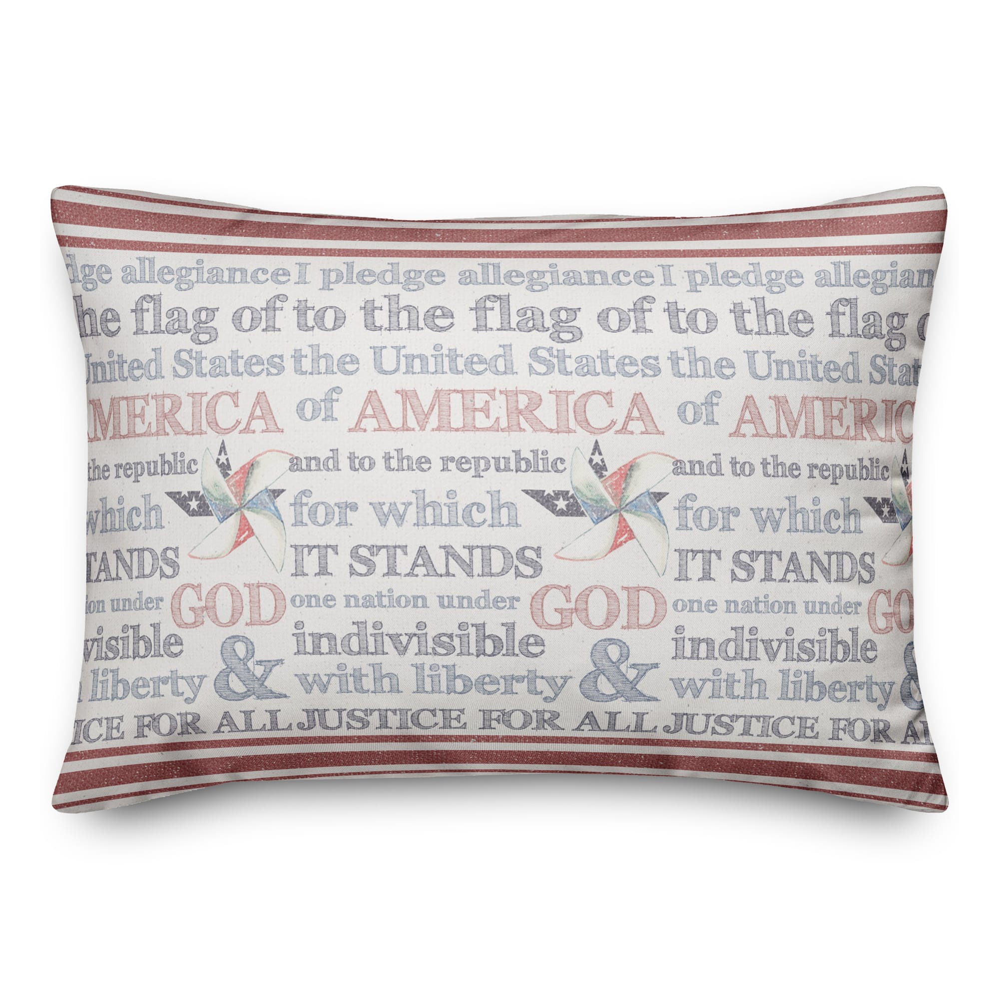 Pledge of Allegiance Throw Pillow