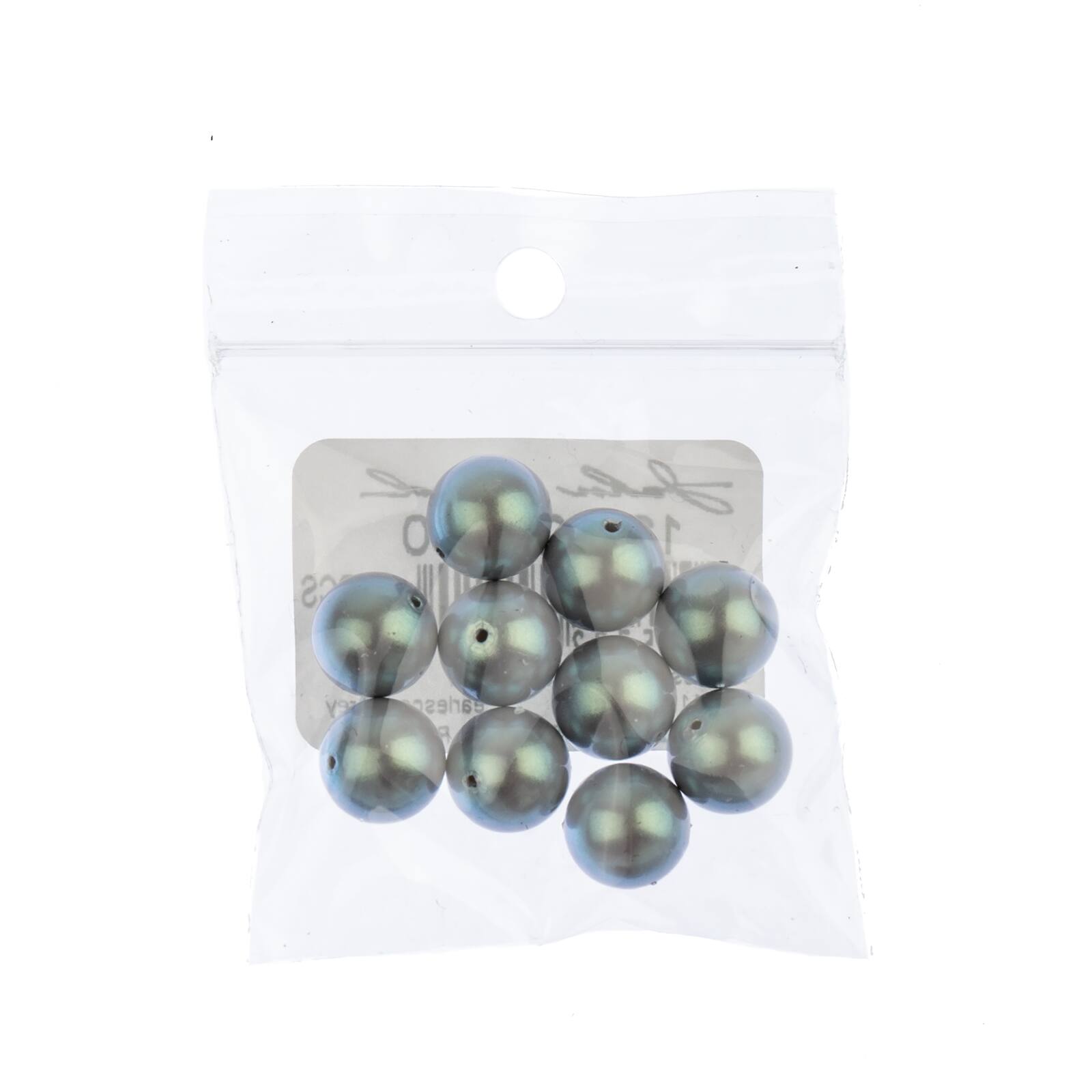 Preciosa Maxima 10mm Pearlescent Glass Nacre Pearls