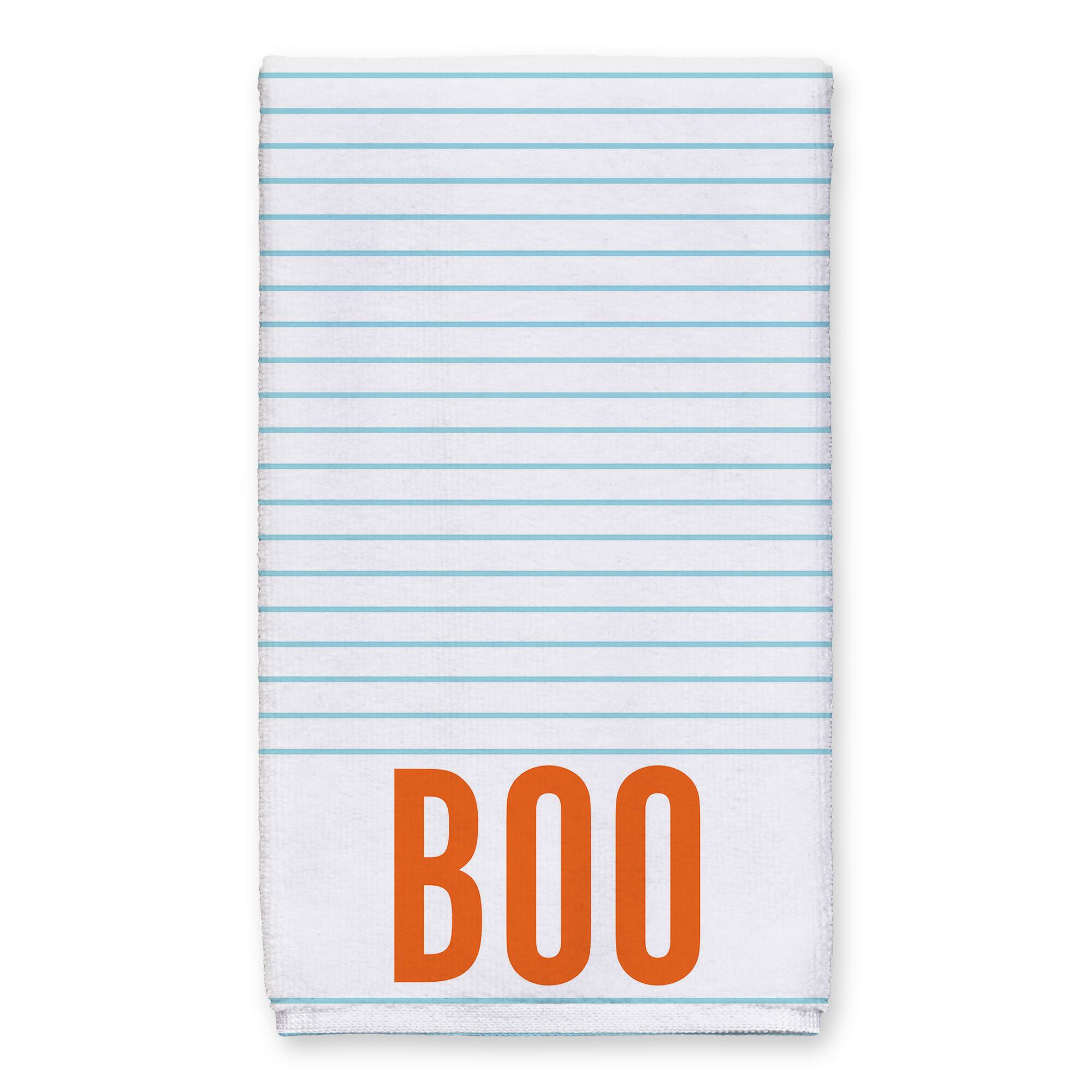 Striped BOO Tea Towel Set