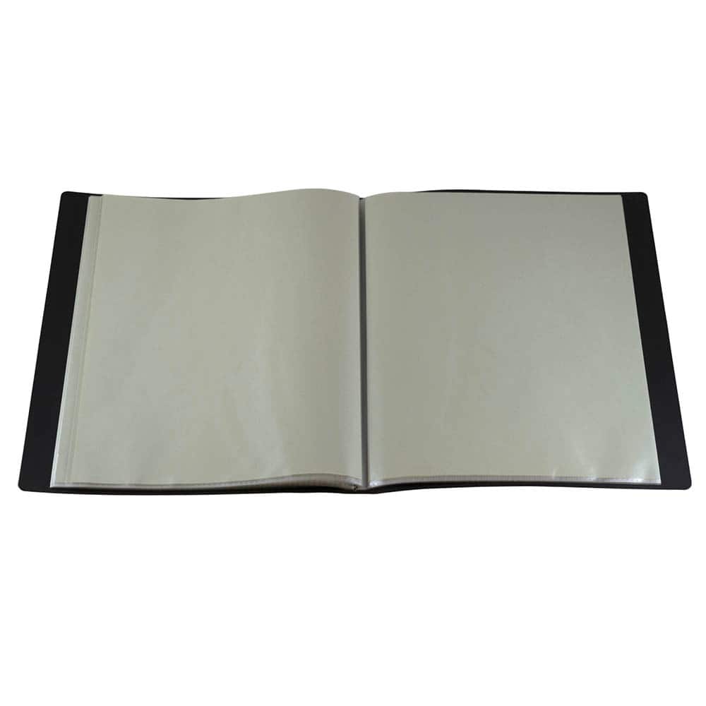 JAM Paper Black Letter Size Display Book 12 Pack of 24 Pages