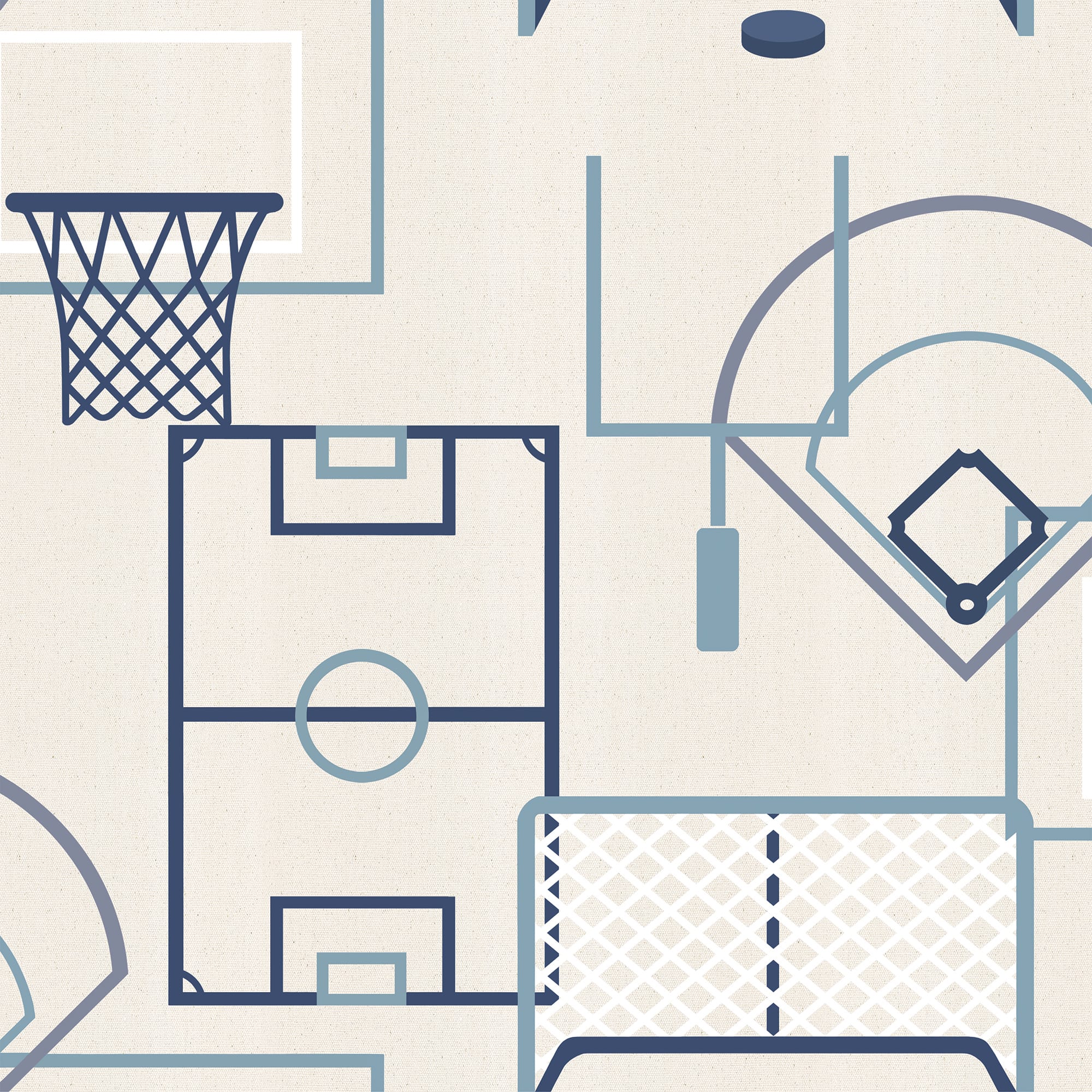 Designs Direct Sports Play Zone Peel & Stick Wallpaper