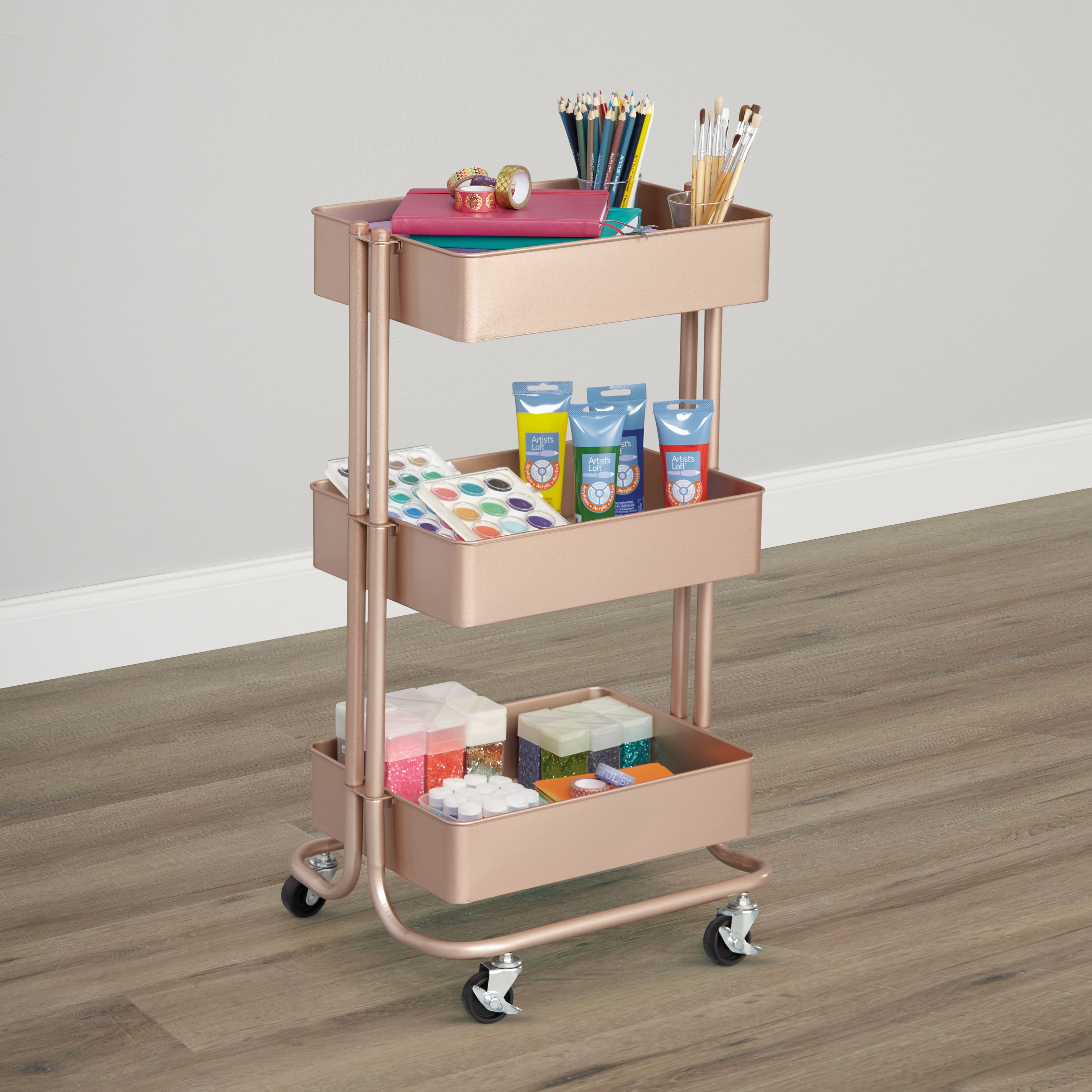 Lexington 3-Tier Rolling Cart by Simply Tidy®