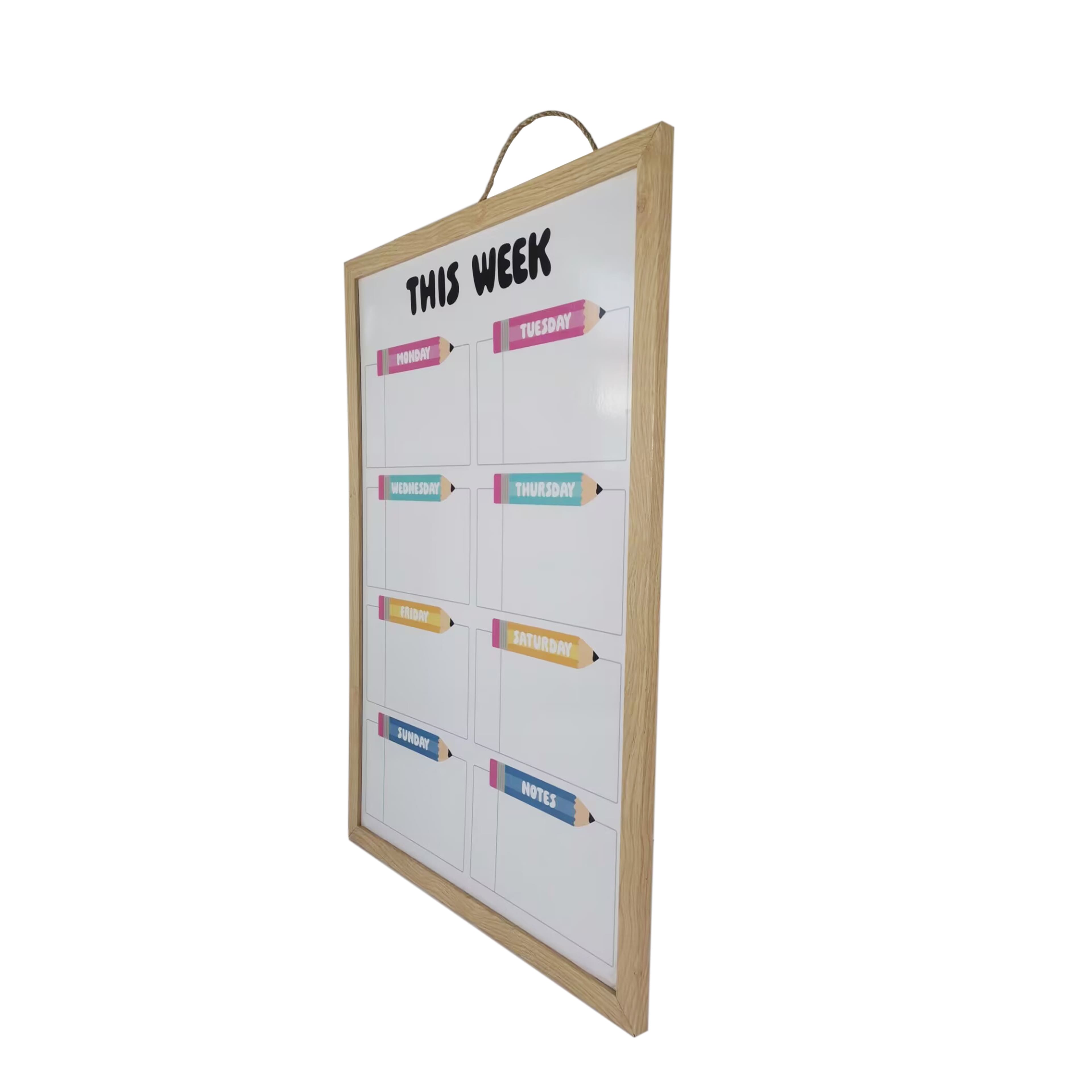 Class Rules! 20.25" x 30.25" Weekly Schedule Dry Erase Board by B2C™