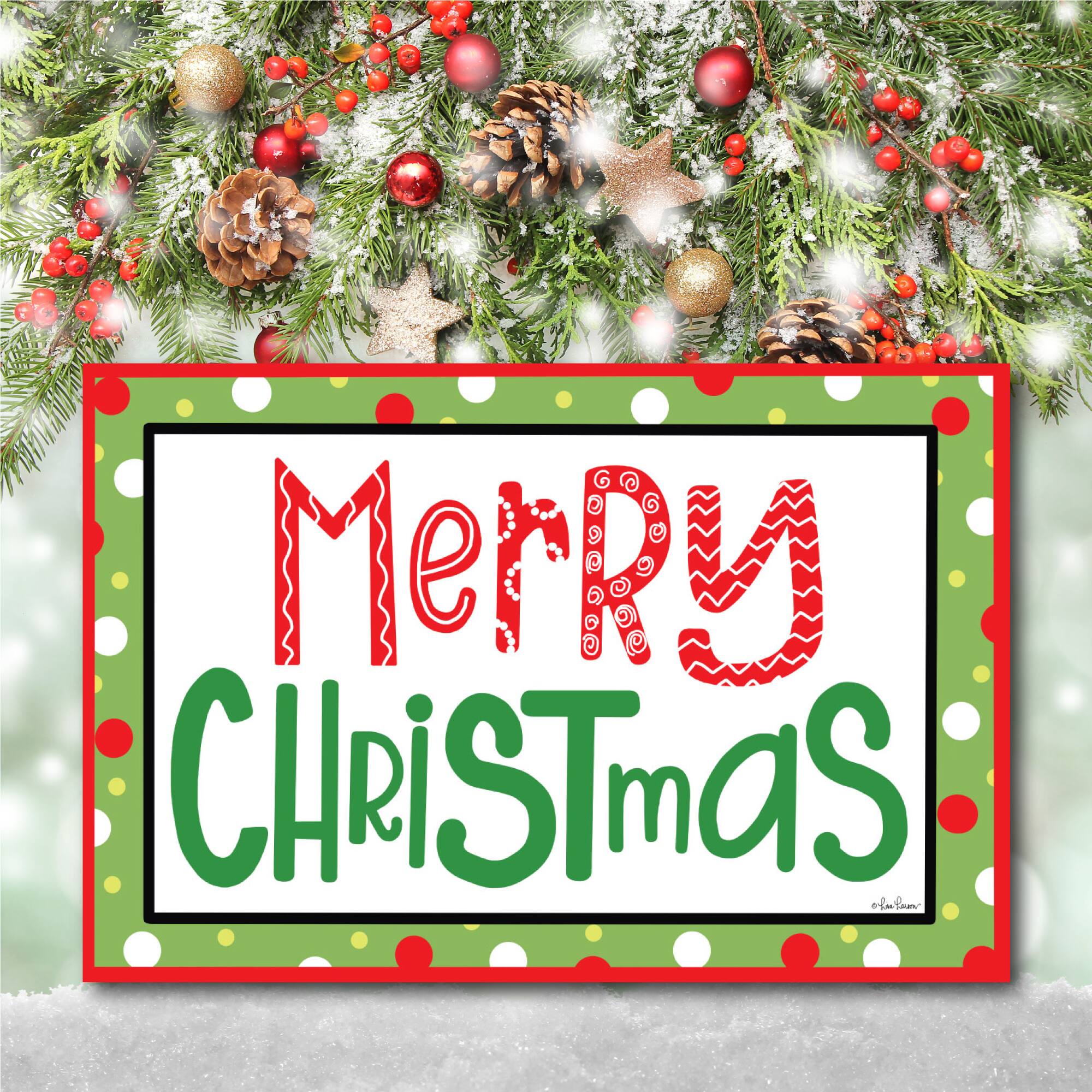 Courtside Market® Merry Christmas II Gallery-Wrapped Canvas Wall Art