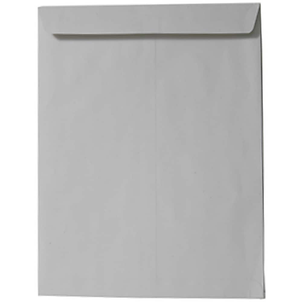 JAM Paper 9" x 12" Gray Kraft Open End Catalog Premium Envelopes, 100ct.