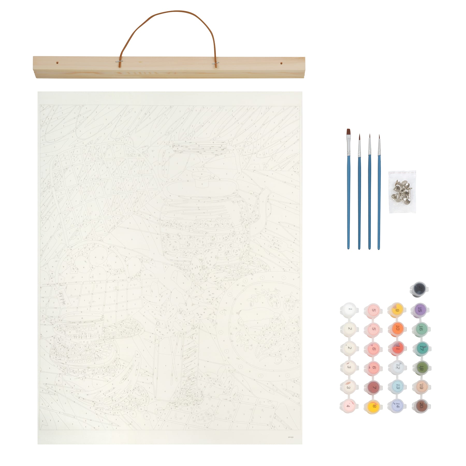 Teapot Picnic Table Paint-by-Number Kit by Artist's Loft®