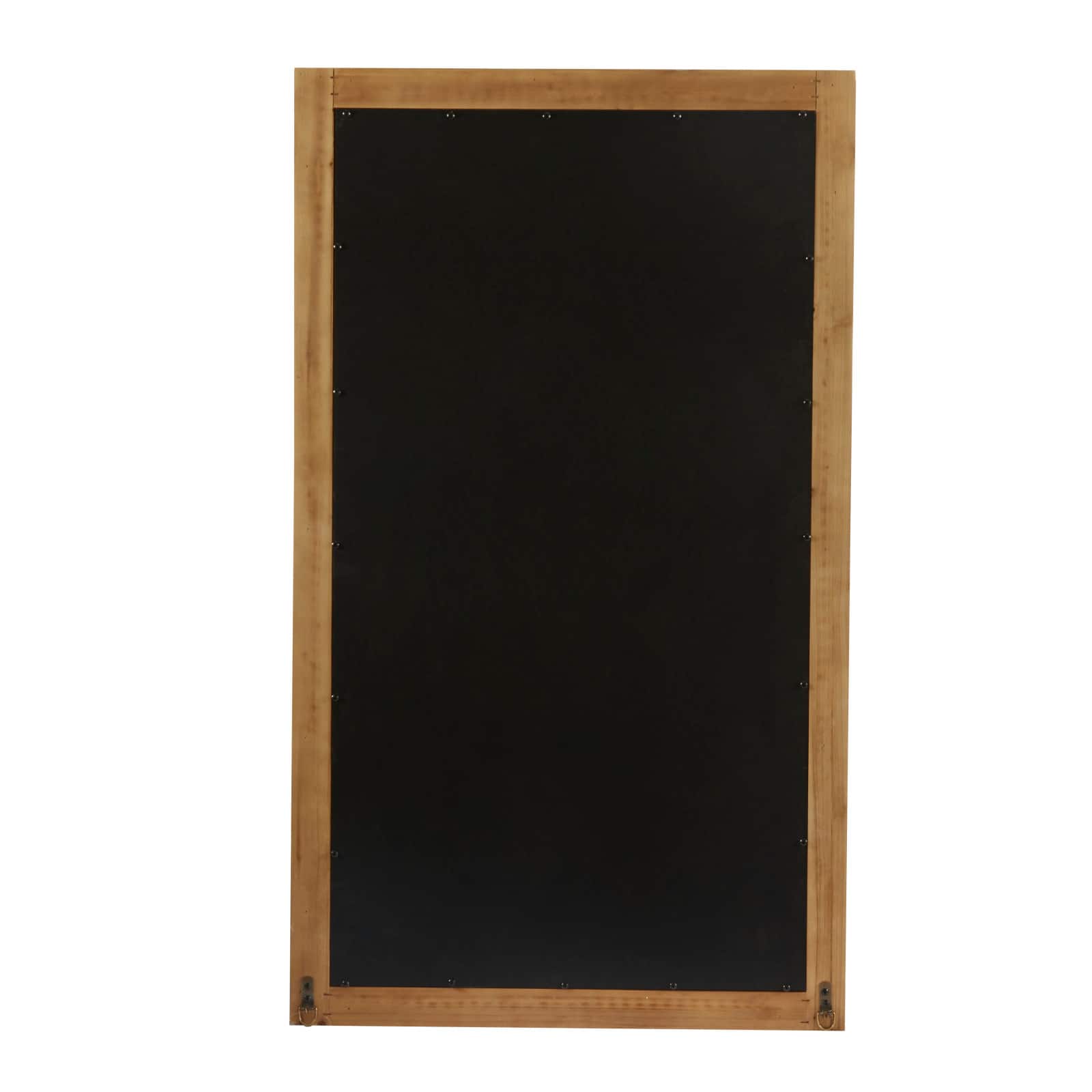 White Wood Carved Beaded Wall Mirror 28" x 1" x 48"