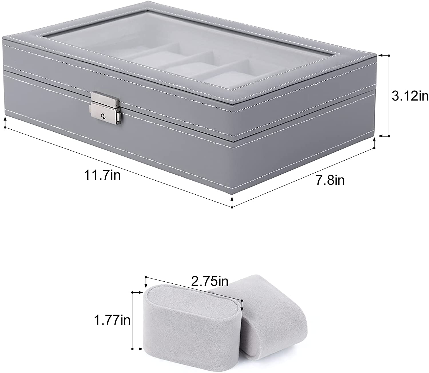 Anchor Gray Dozen Leather Watch Box