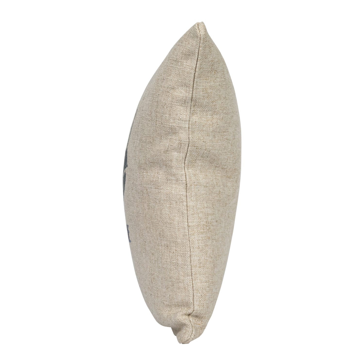 Hello Honey® Natural & Gray Snail "It's a Vibe" Embroidered Linen Blend Pillow