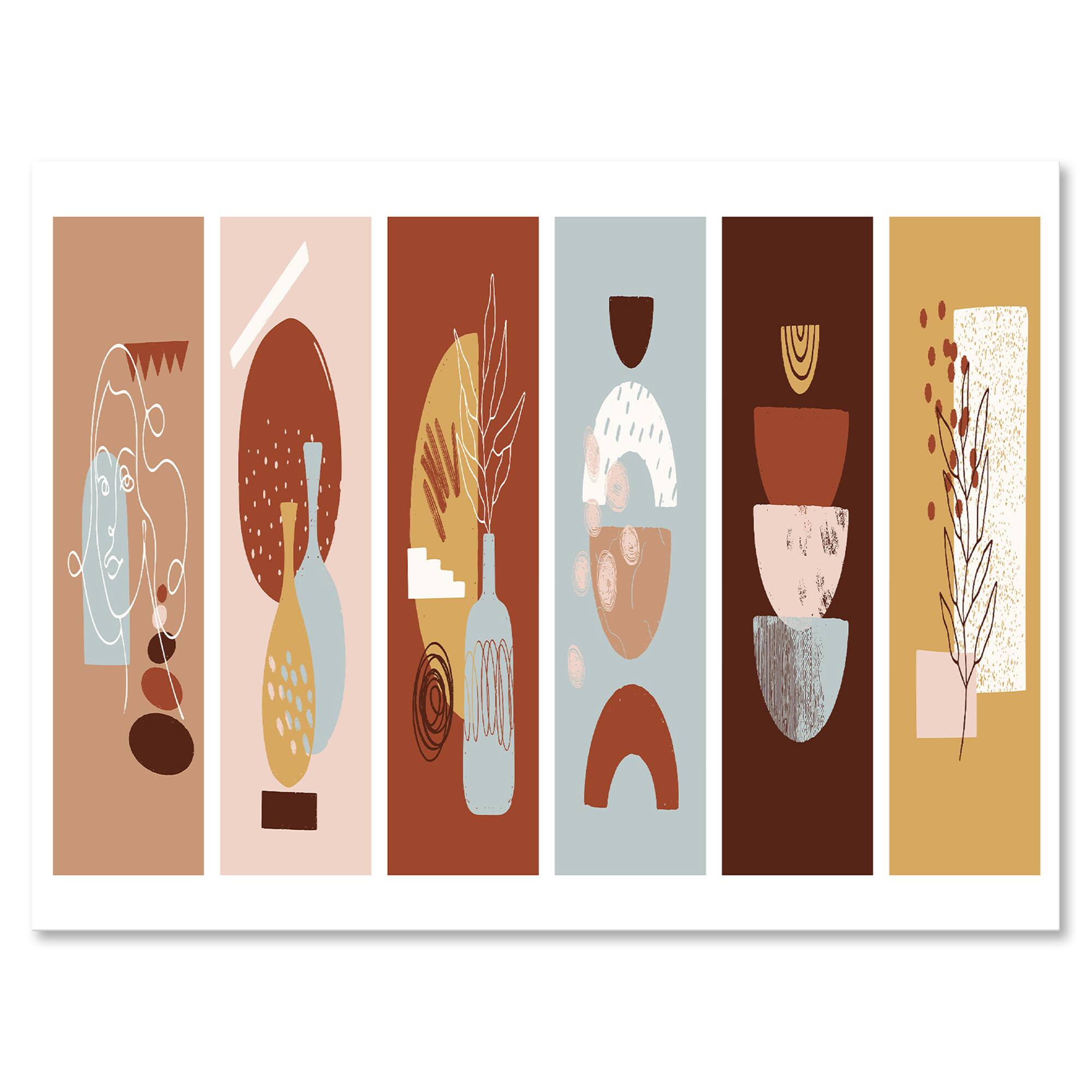 Designart - Minimalistic Compostion of Organic Shapes V