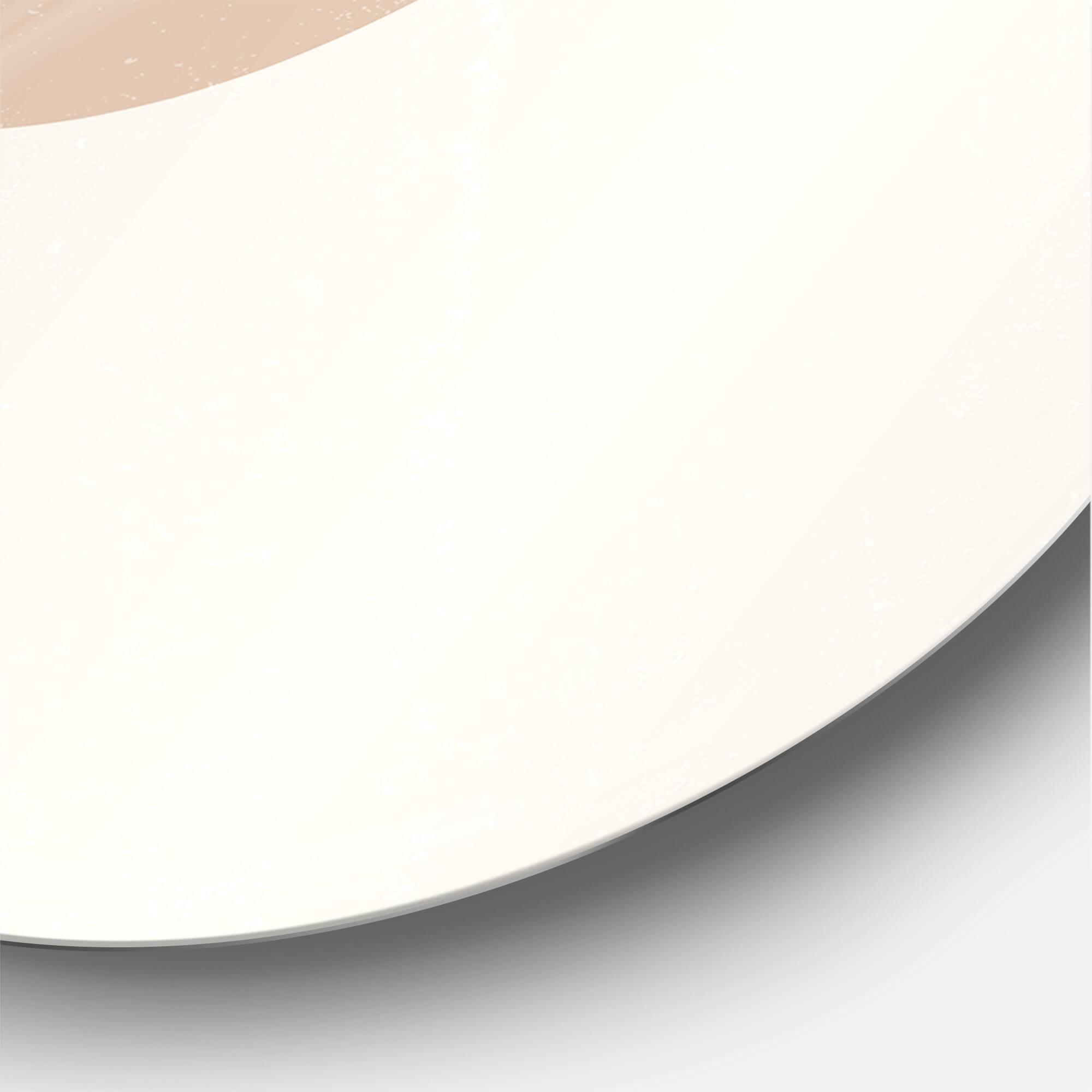Designart - Abstract Orange Sun and Moon With Tropical Leaf