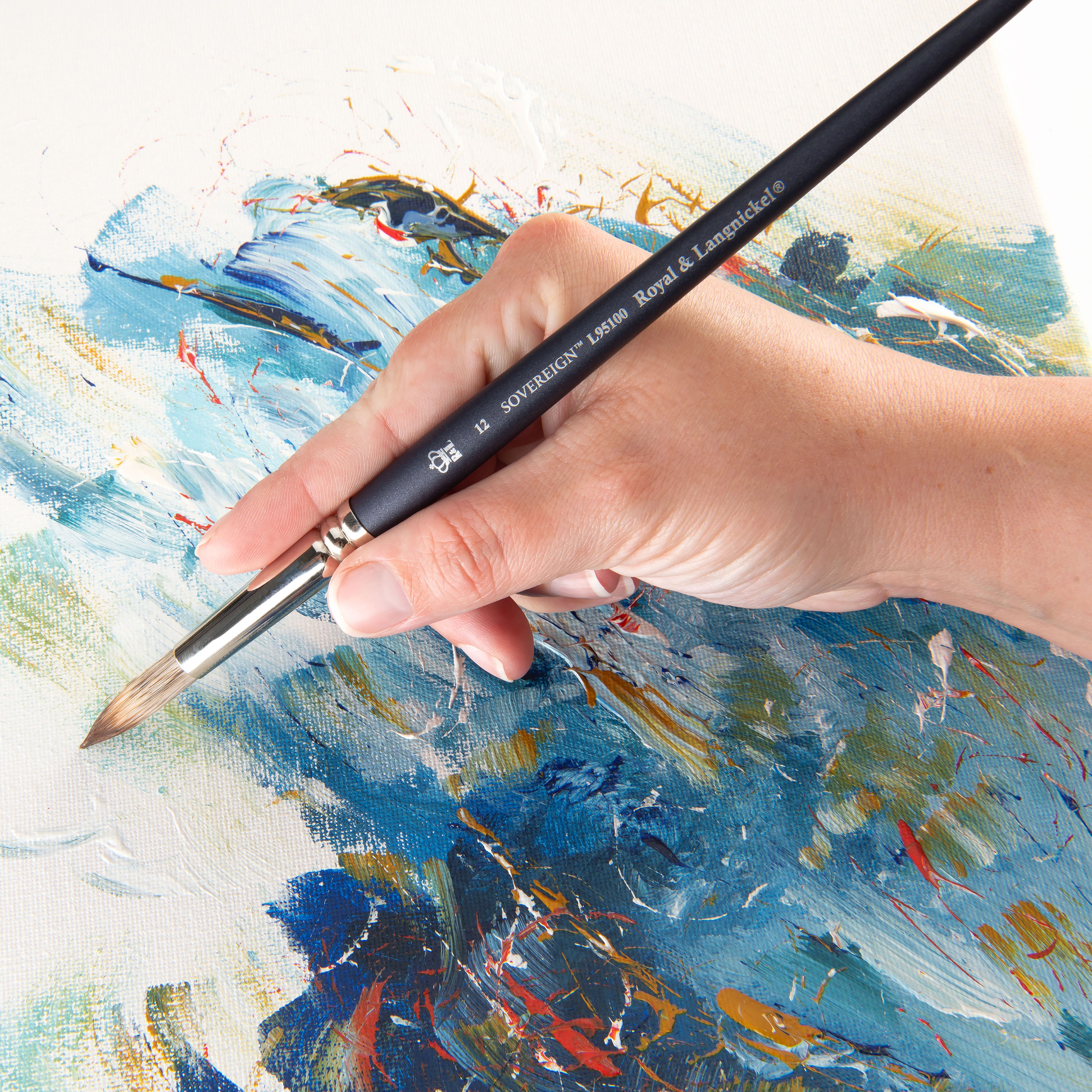 Royal & Langnickel® Sovereign™ Synthetic Long Handle Round Brush