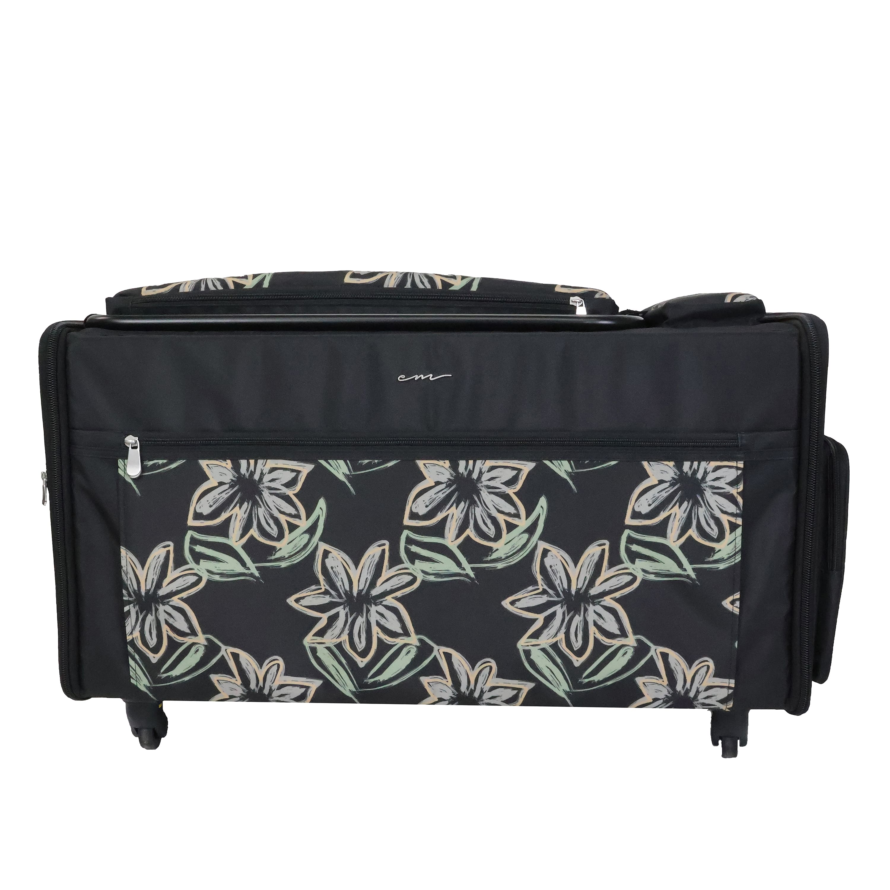 Everything Mary Floral Design Jumbo Rolling Craft Tote