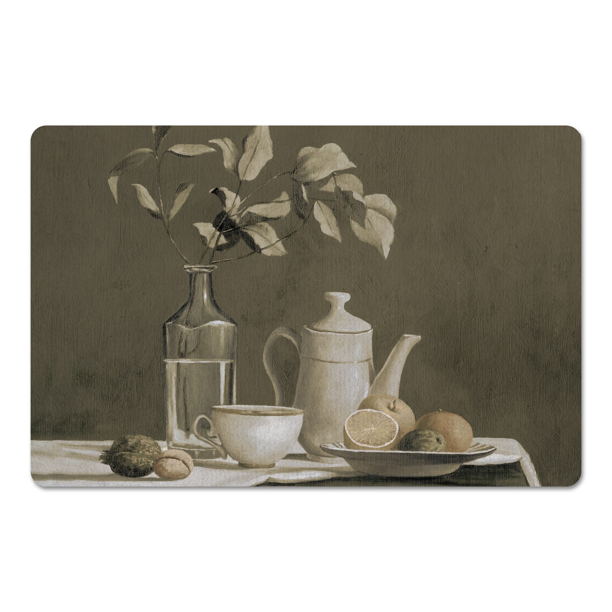 Antique Still Life Floor Mat