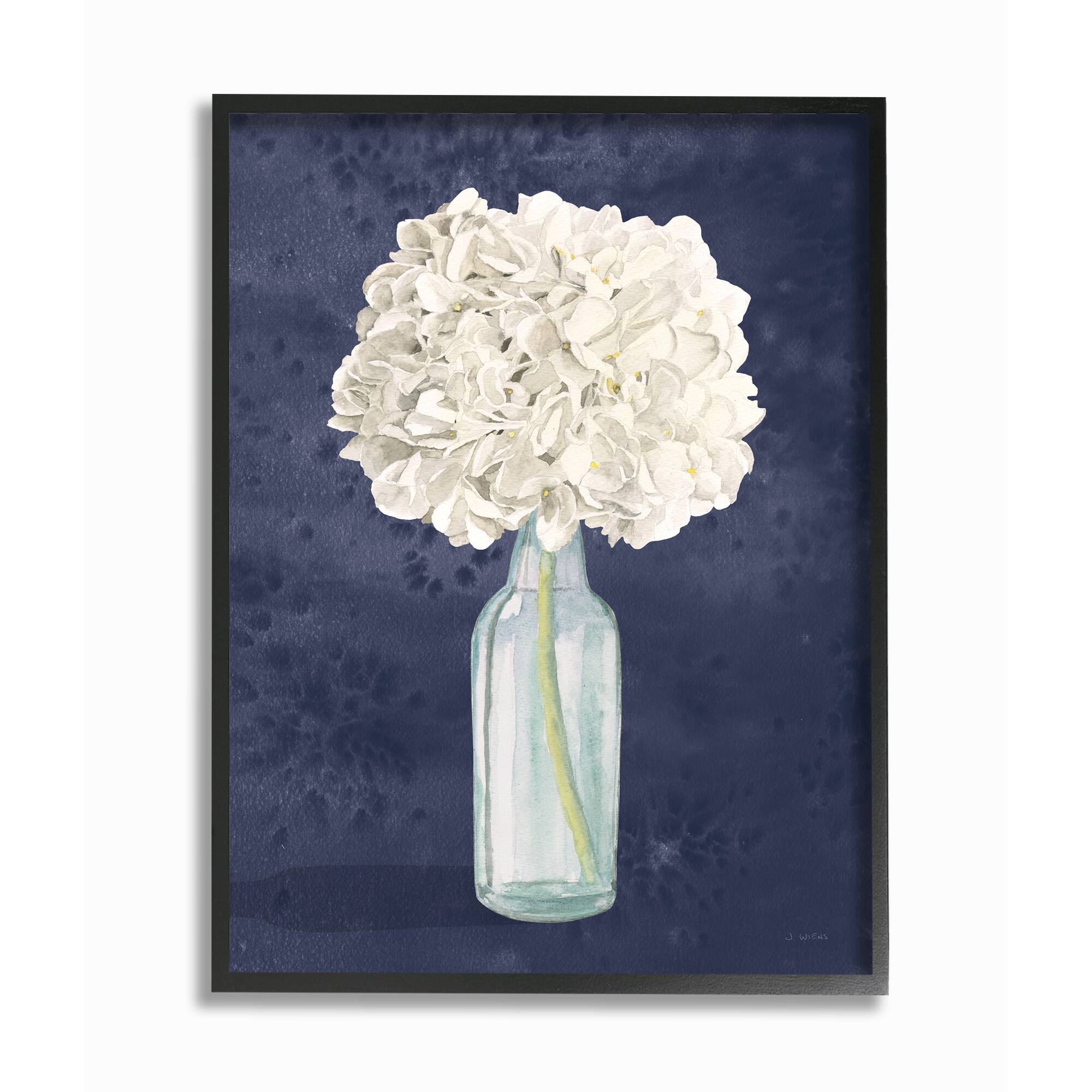 Stupell Industries White Floral Bouquet Black Framed Wall Art