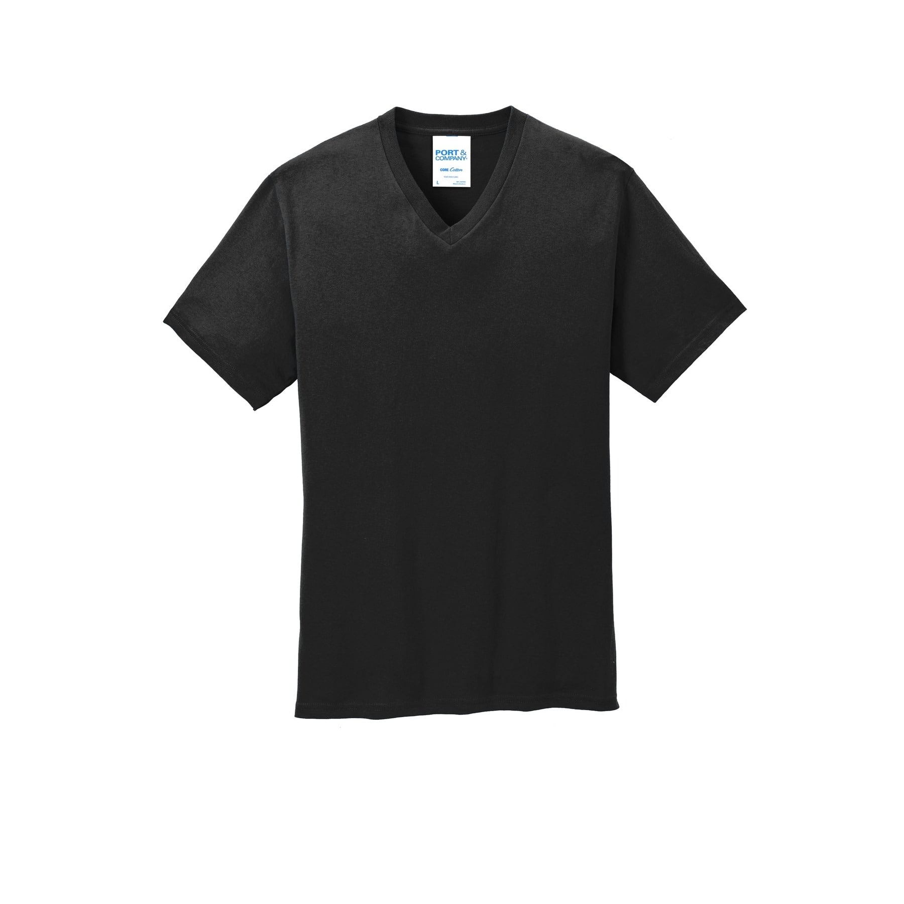 Port & Company® Men's Core Cotton V-Neck T-Shirt, Size: XX-Large