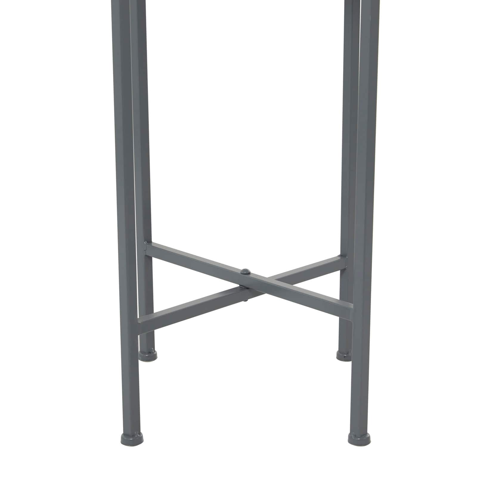 Dark Grey Modern Planter, 13" x 13" x 36"