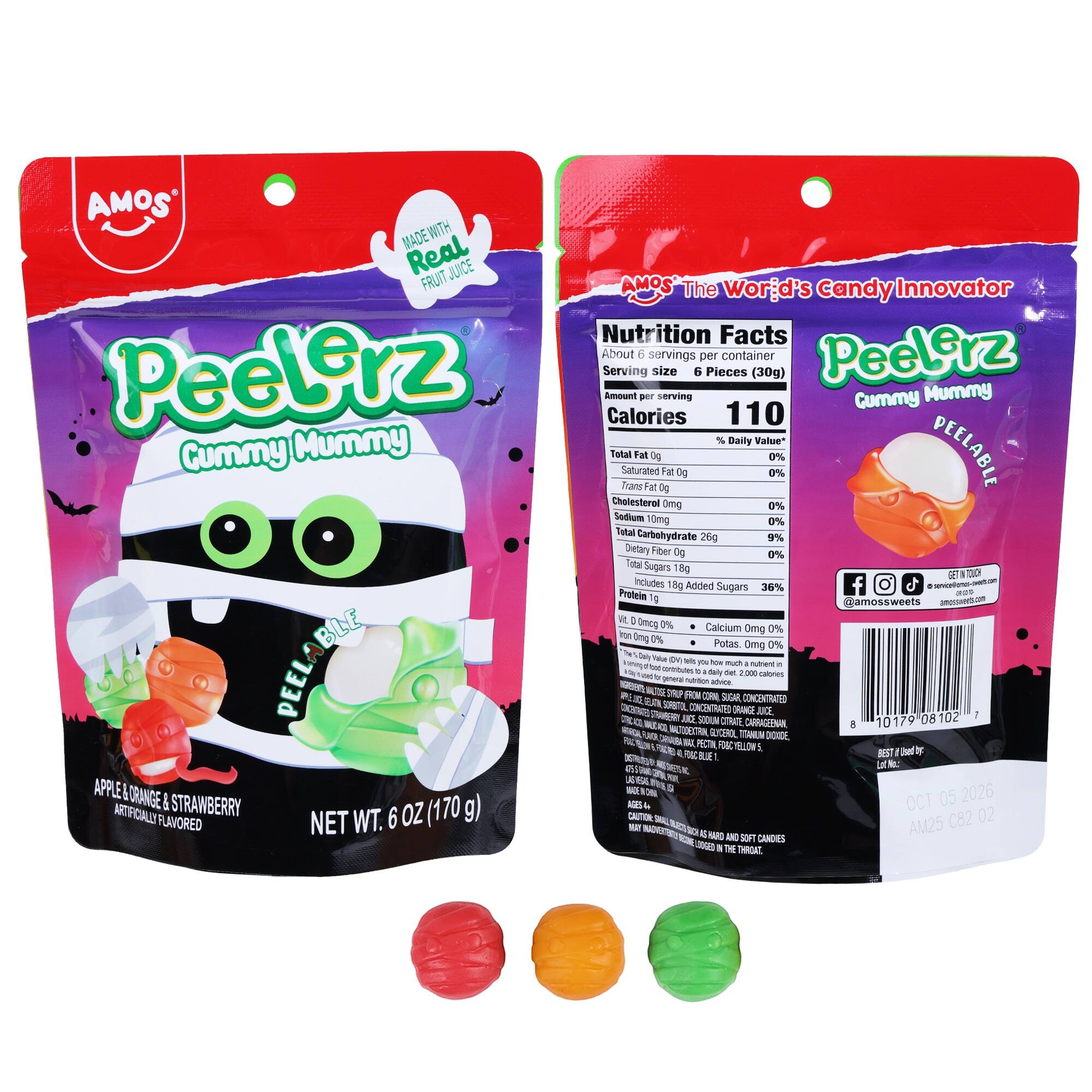 Peelerz® Gummy Mummy Candies
