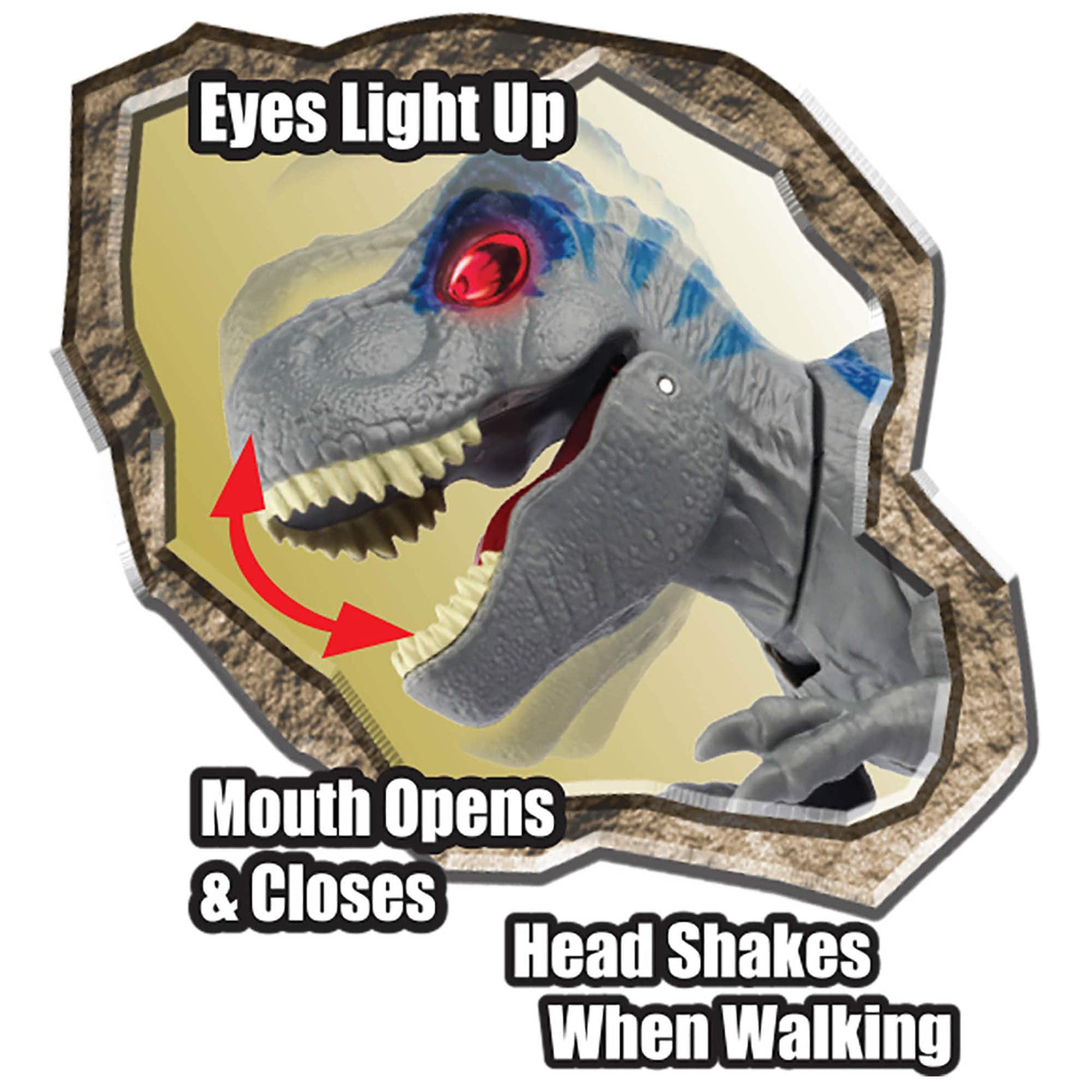 Red Box Toy Light & Sounds Pre-Historic Times: Dinosaur Playset with Walking T-REX