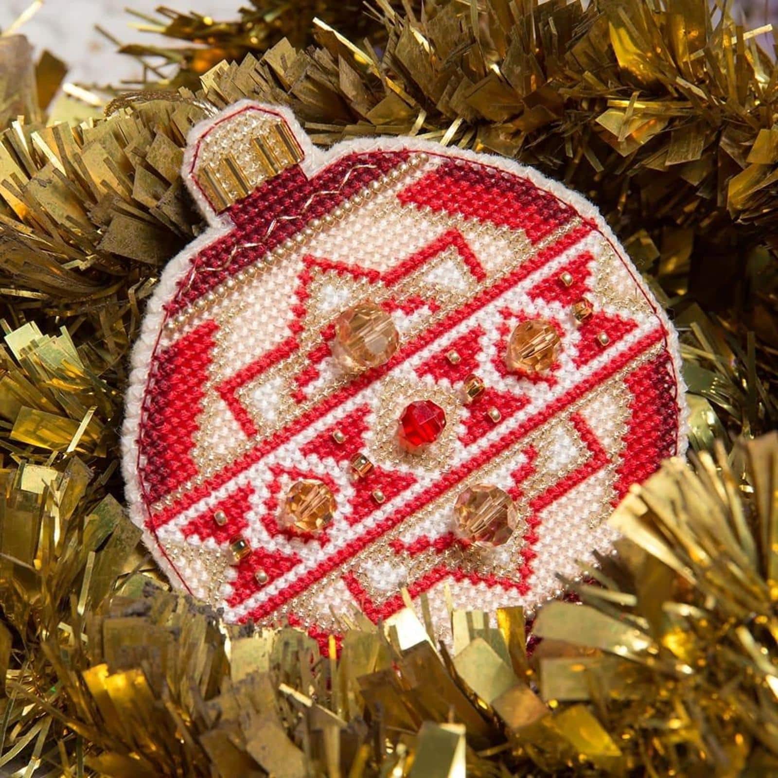 Crystal Art Christmas Tree Toy Plastic Canvas Counted Cross Stitch Kit Set Of Pictures Merry Christmas