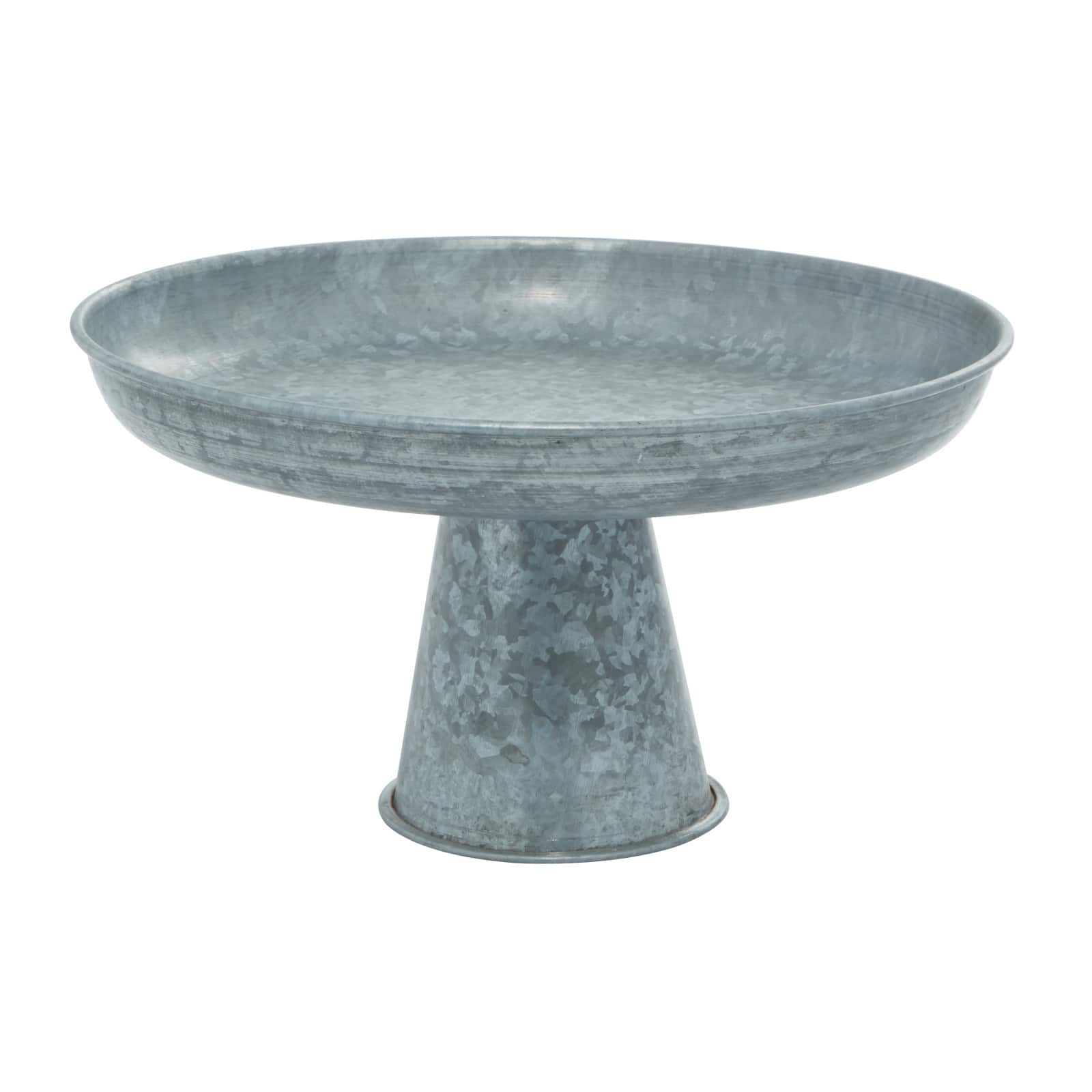 12" Gray Iron Farmhouse Cake Stand