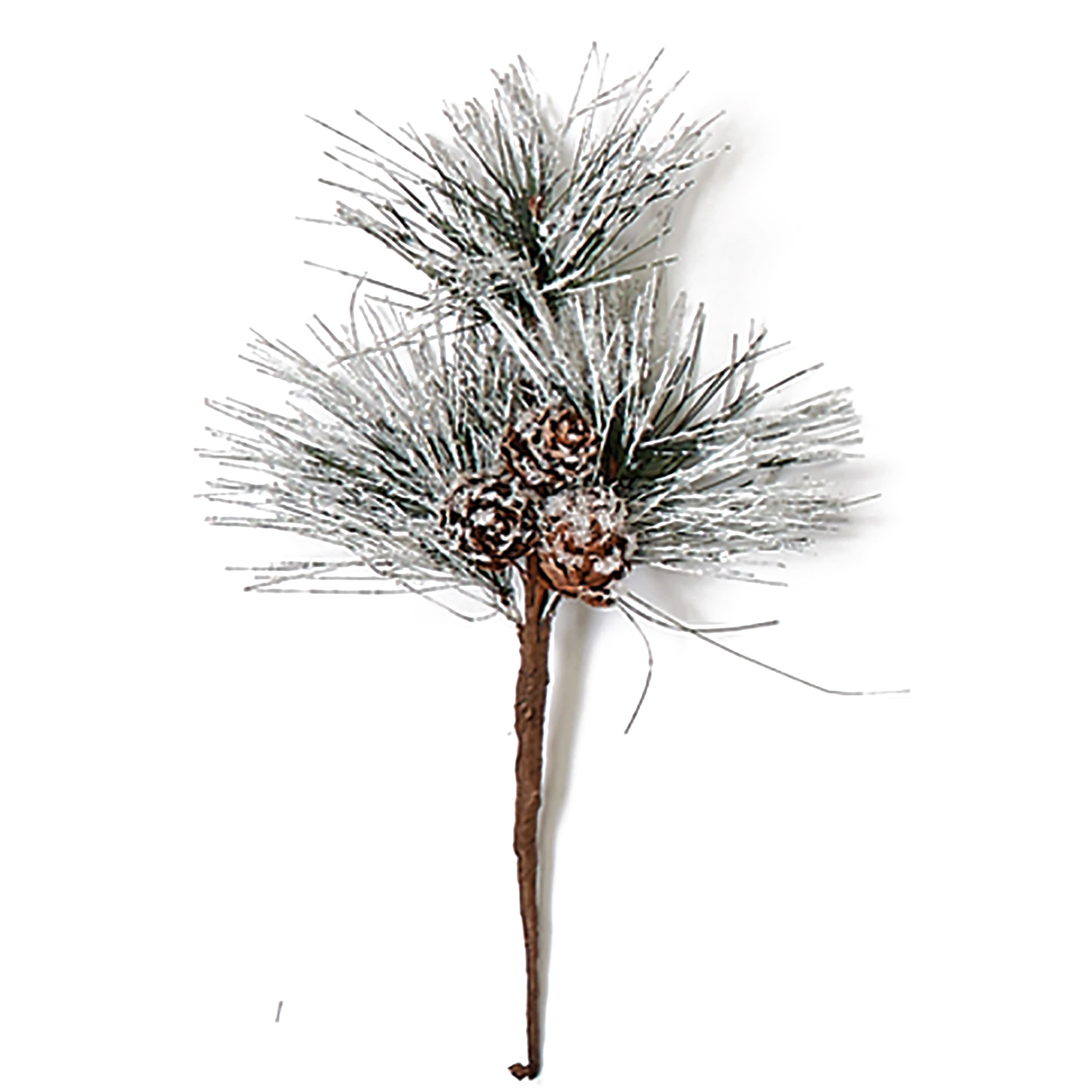 9" Snowy Pine & Pinecone Christmas Spray, 6ct.