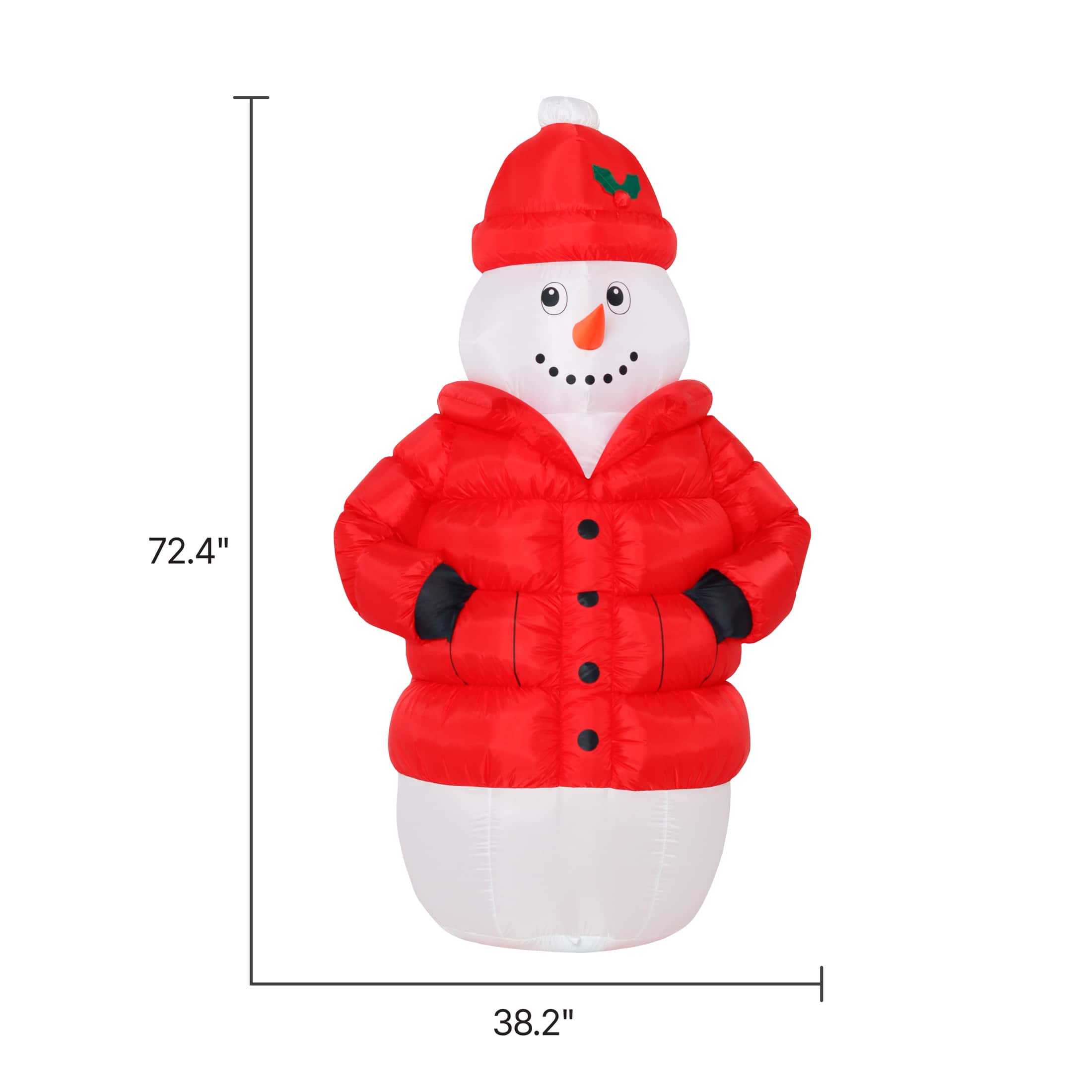 A Holiday Company 6ft. Inflatable Snowman in Puffy Jacket