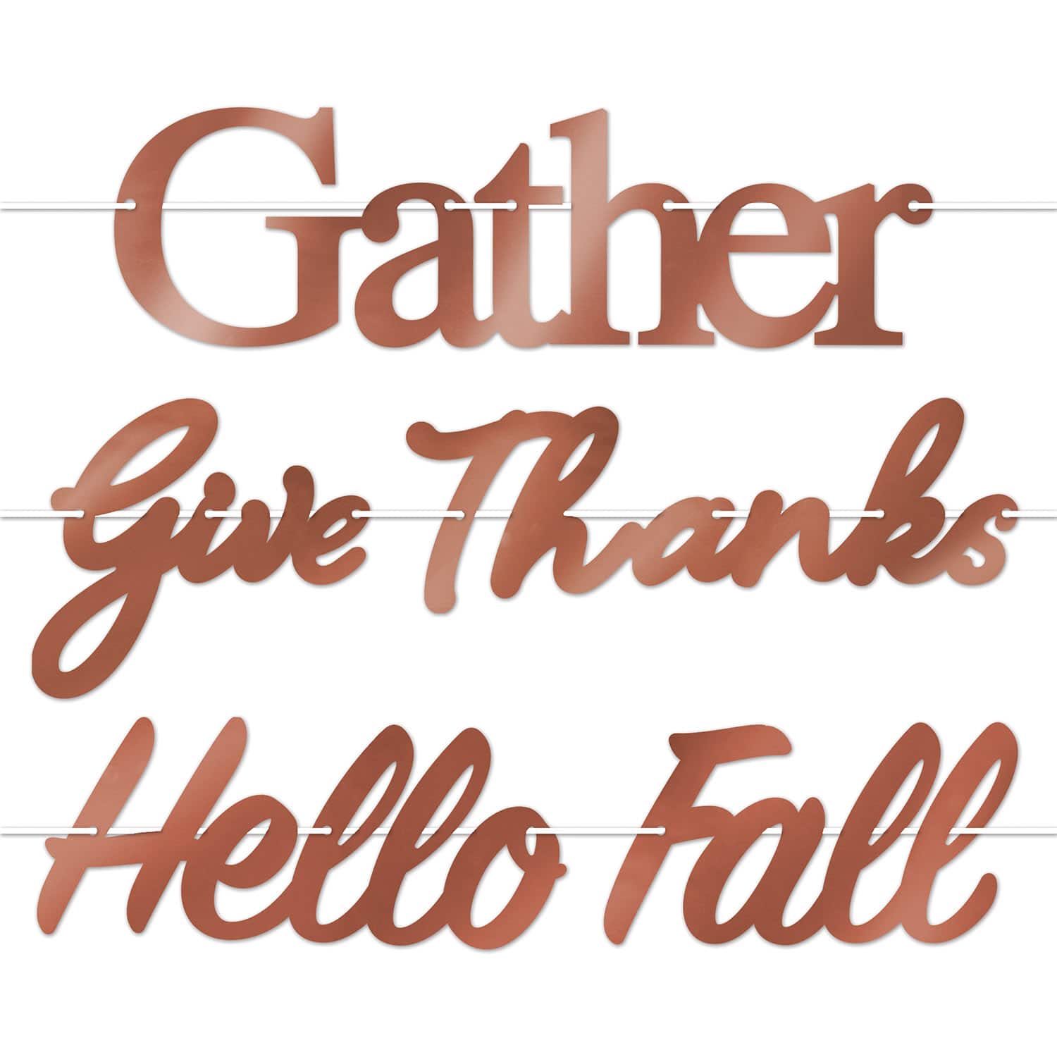 Beistle 2ft. Fall Thanksgiving Foil Streamers, 2 Packs of 3