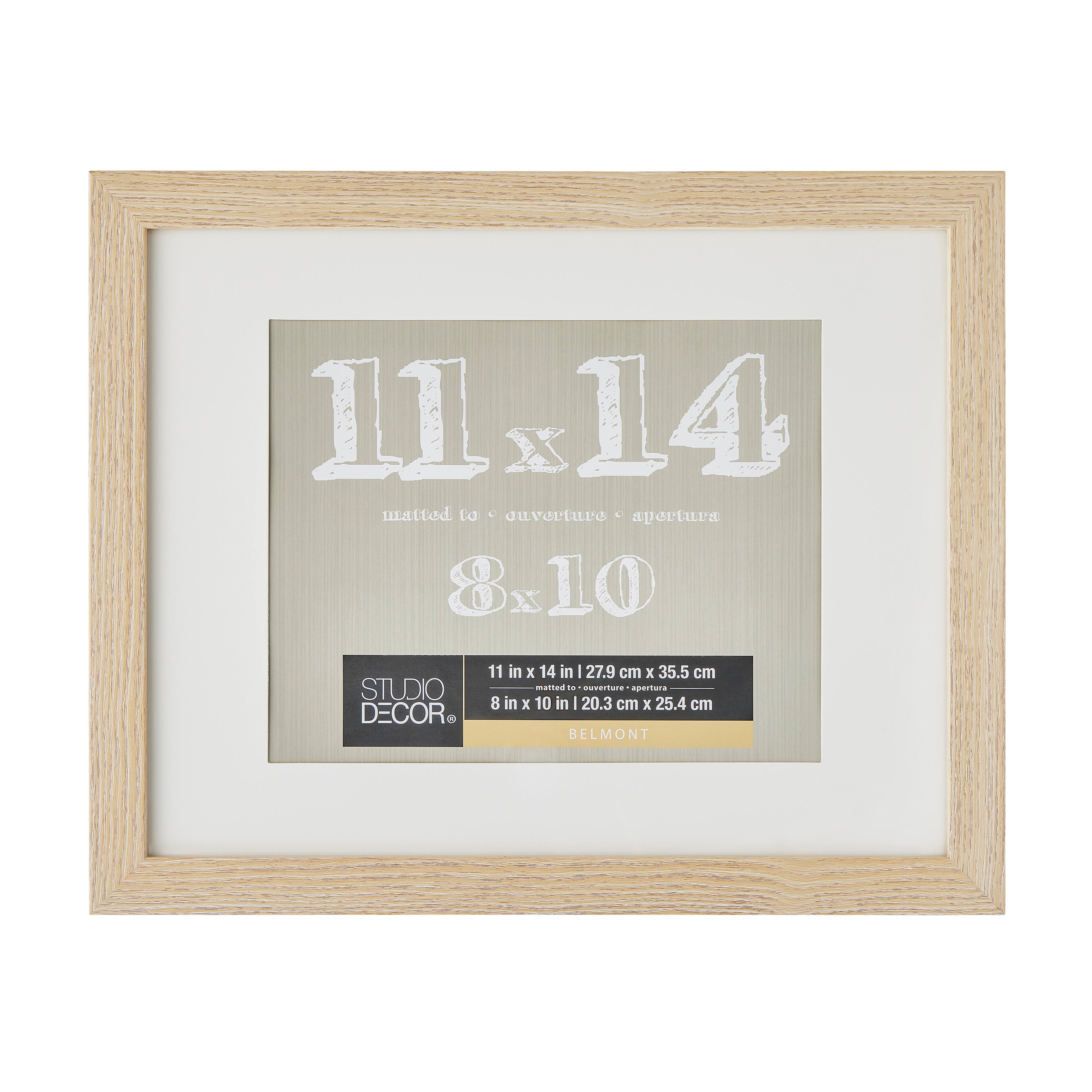 8 Pack: Blonde Frame with Mat, Belmont by Studio Décor®