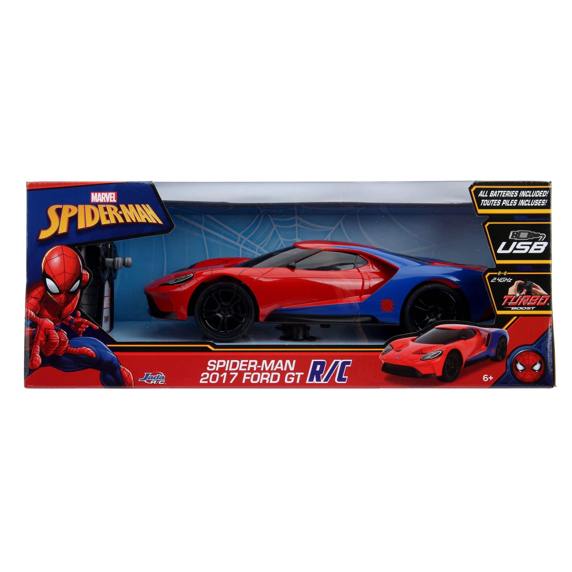 Jada Toys® Hollywood Rides Spiderman Remote-Control Ford GT Toy
