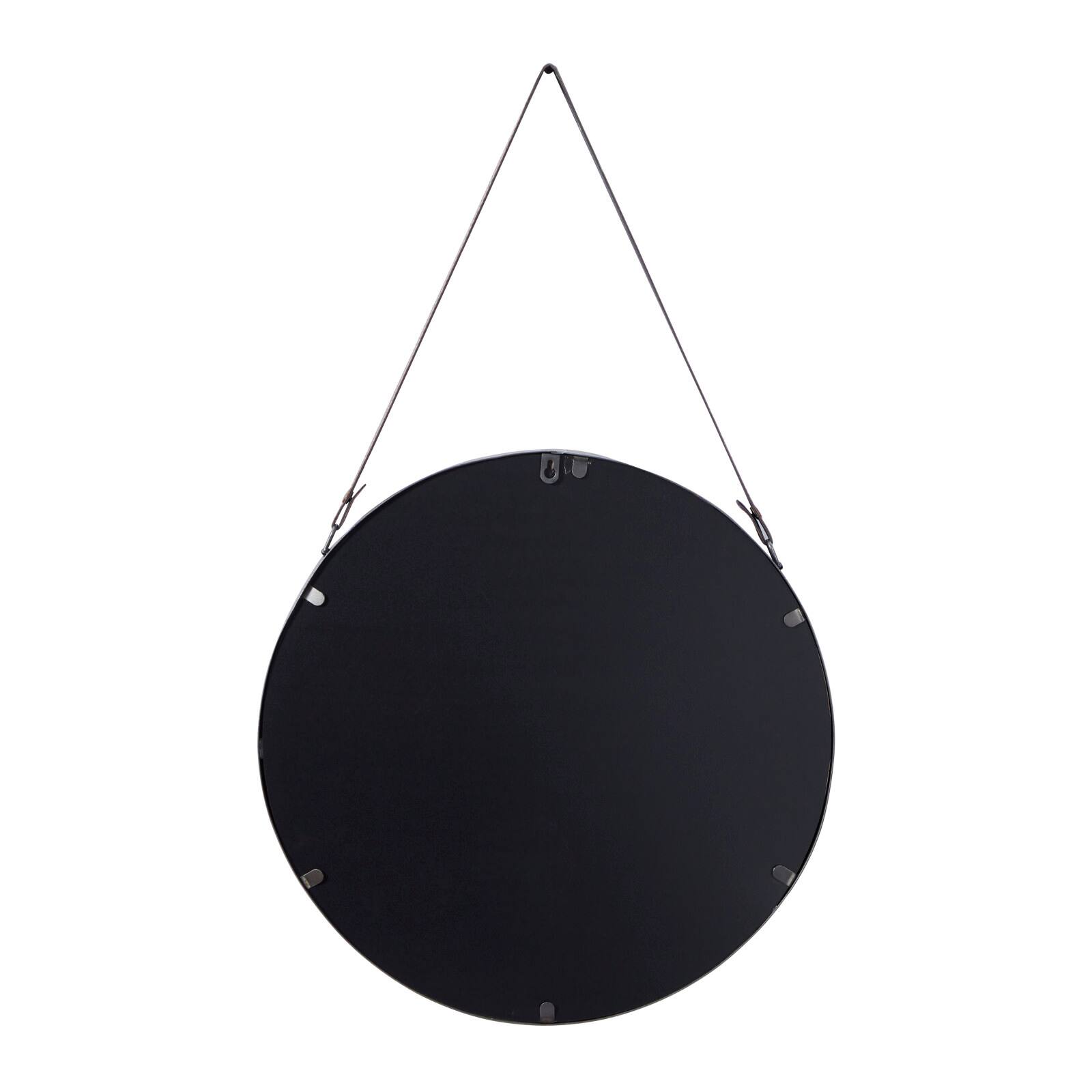 33" Gold Modern Metal Wall Mirror