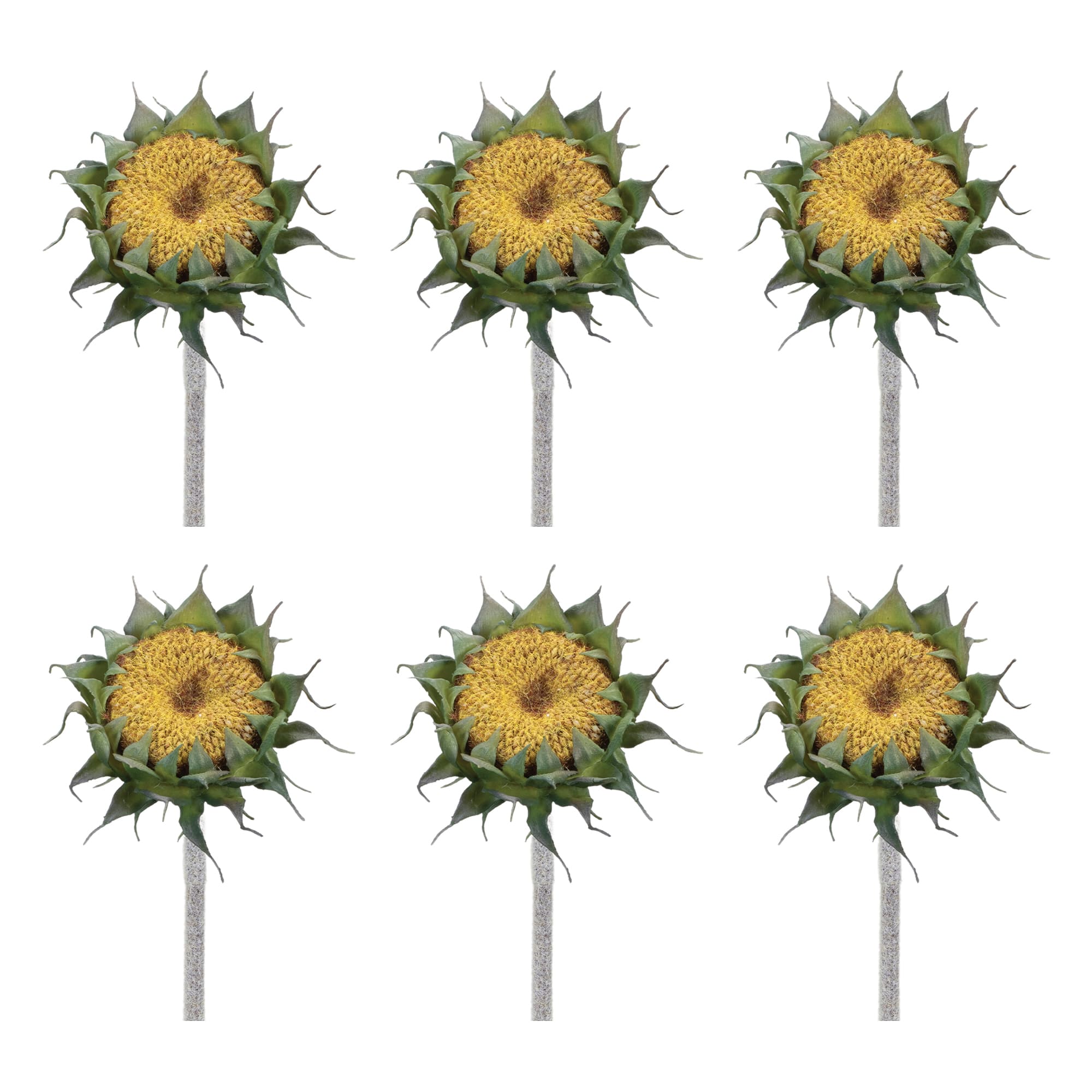 23.75" Yellow Sunflower Stem, 6ct.