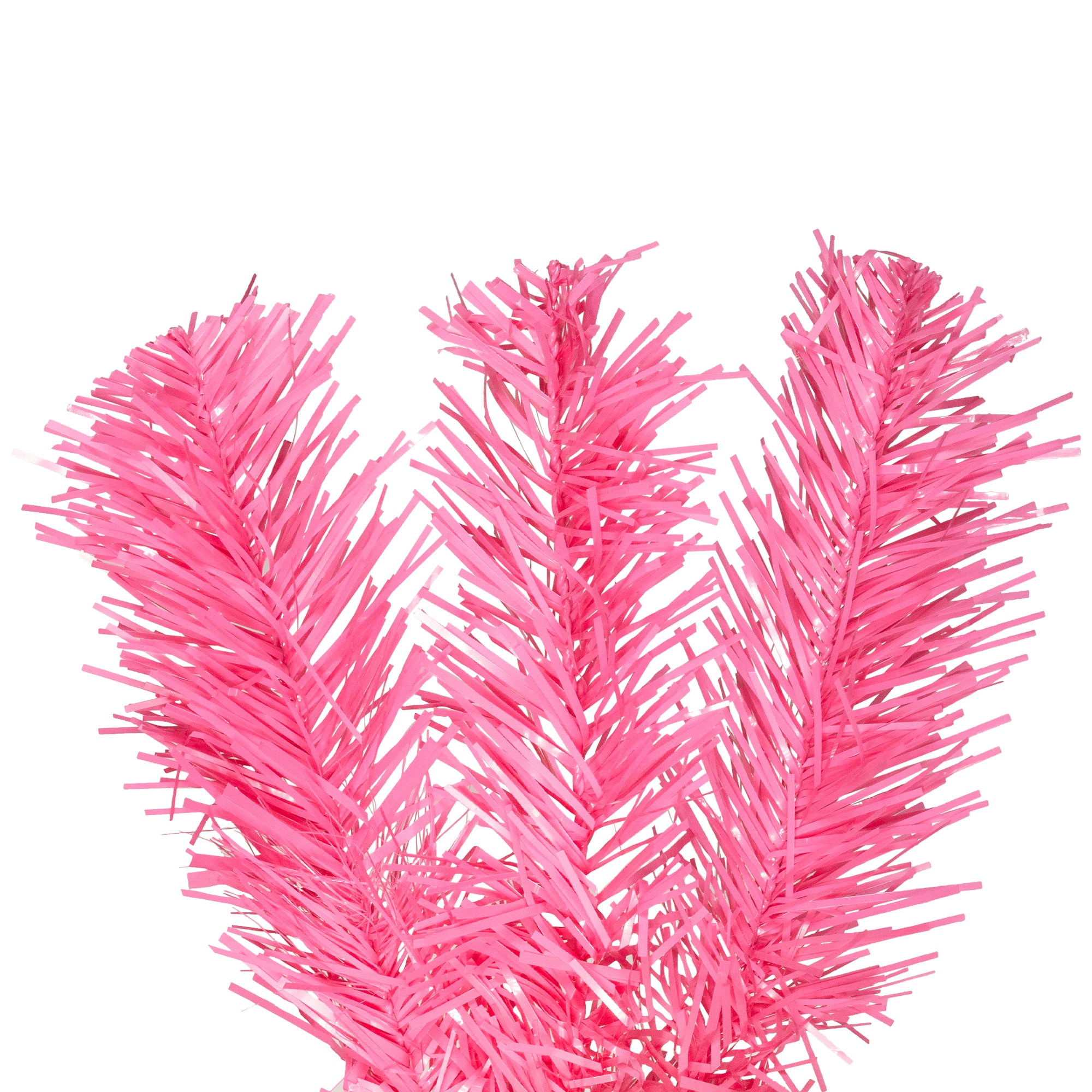 3ft. Unlit Pink Tinsel Artificial Christmas Tree