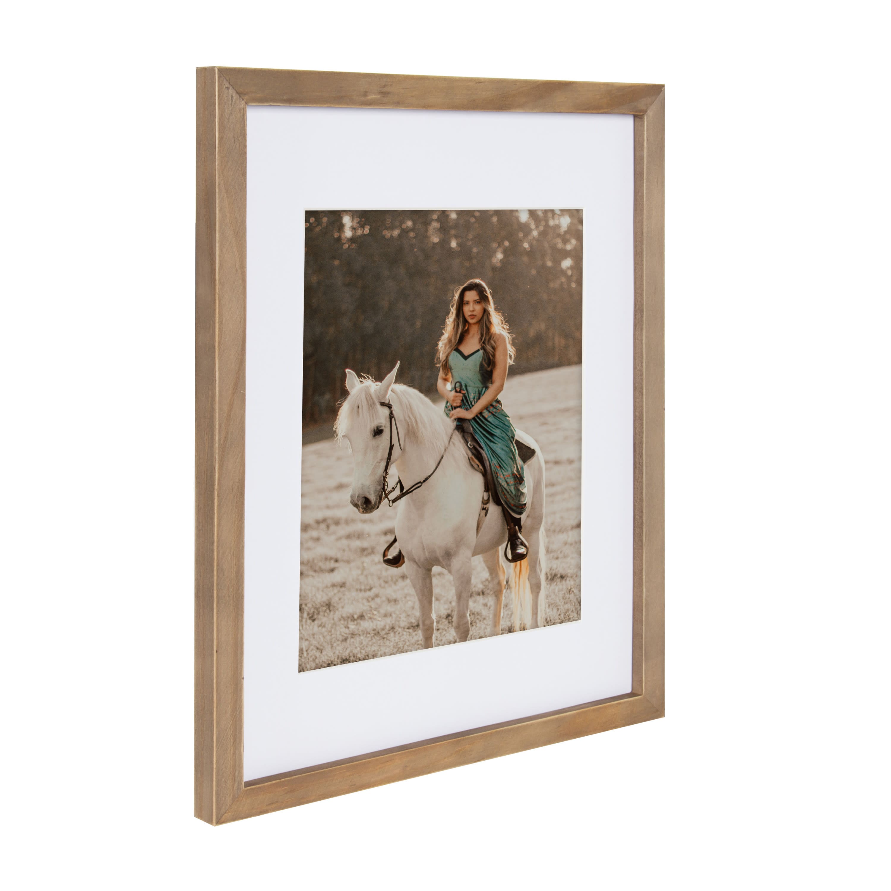 Kate and Laurel 11" x 14" Gallery Picture Wood Frame 8" x 10" with Mat, 4ct.