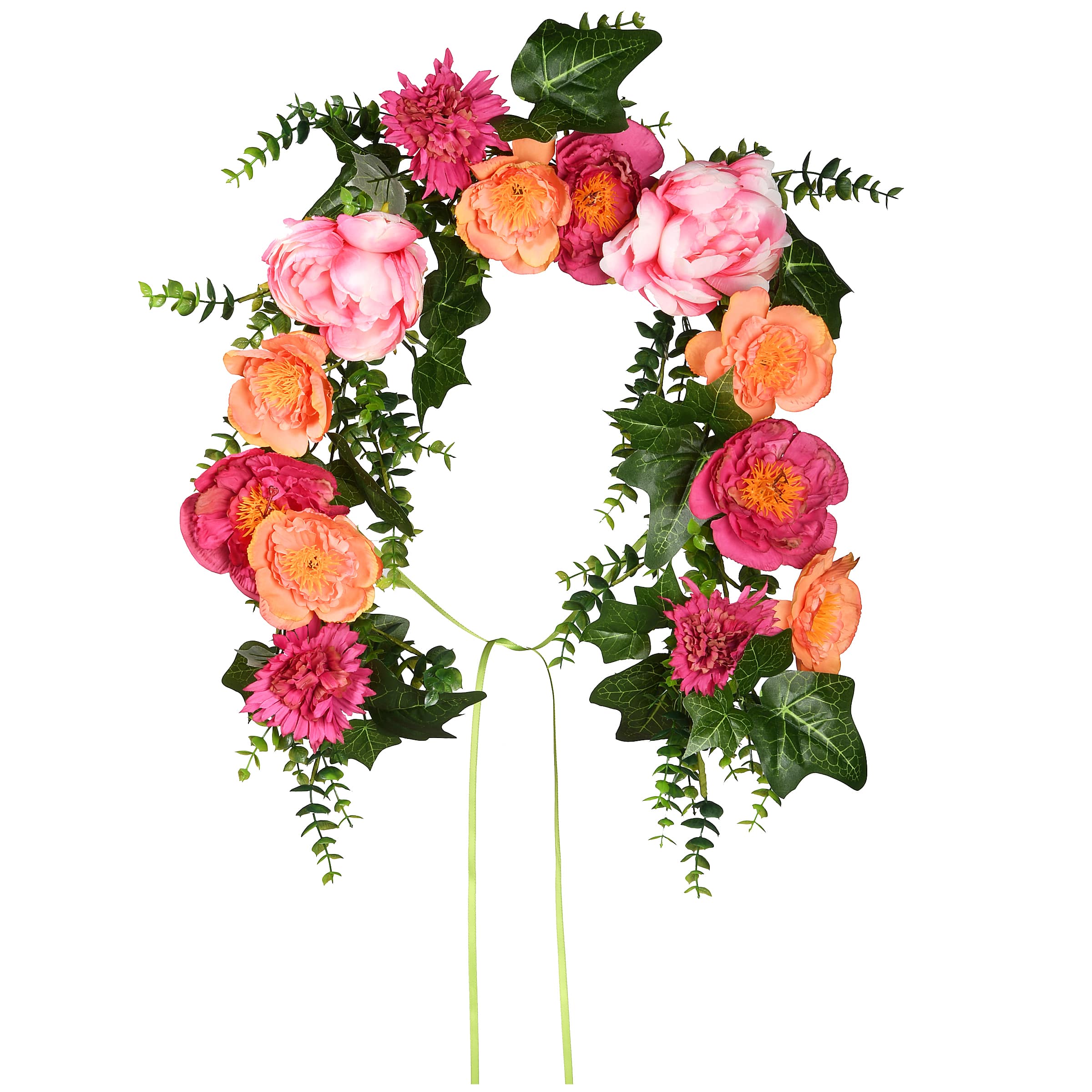 3ft. Spring Peony Flowers Mailbox Swag