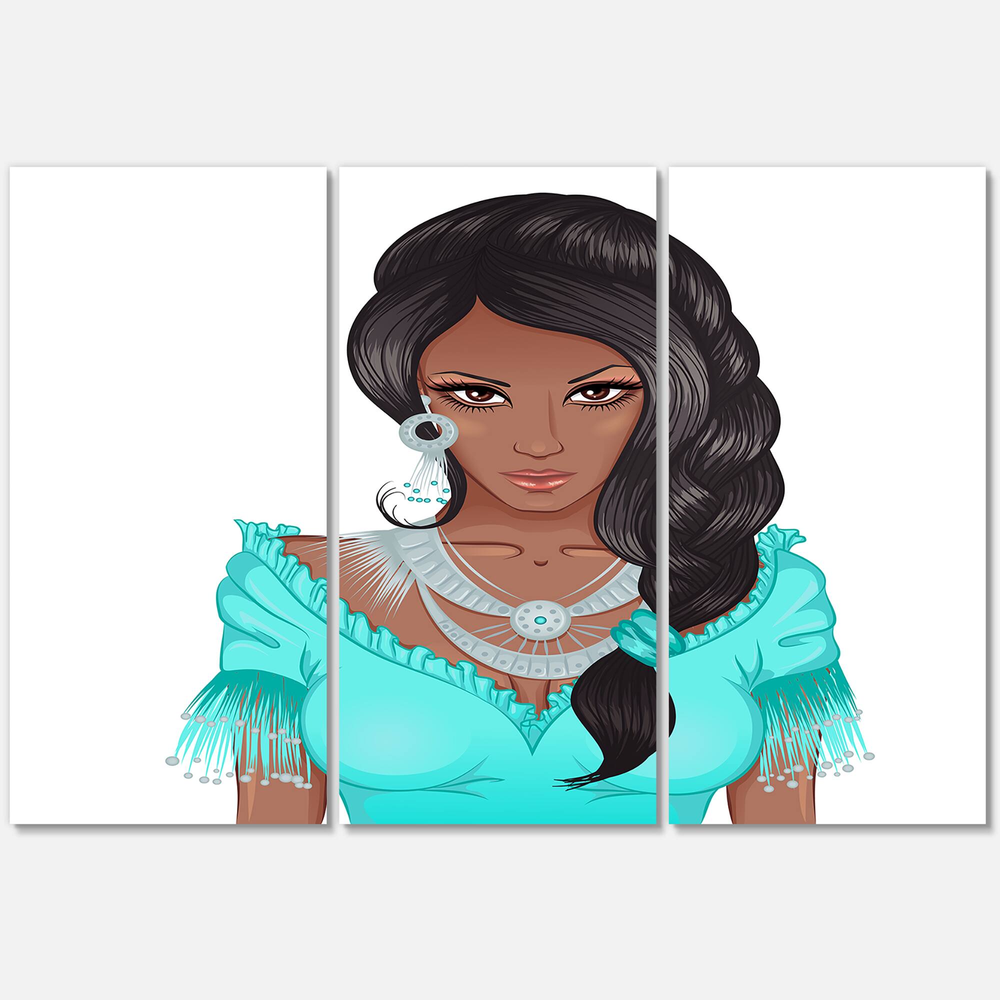 Designart - Portrait Of African American Woman XVI