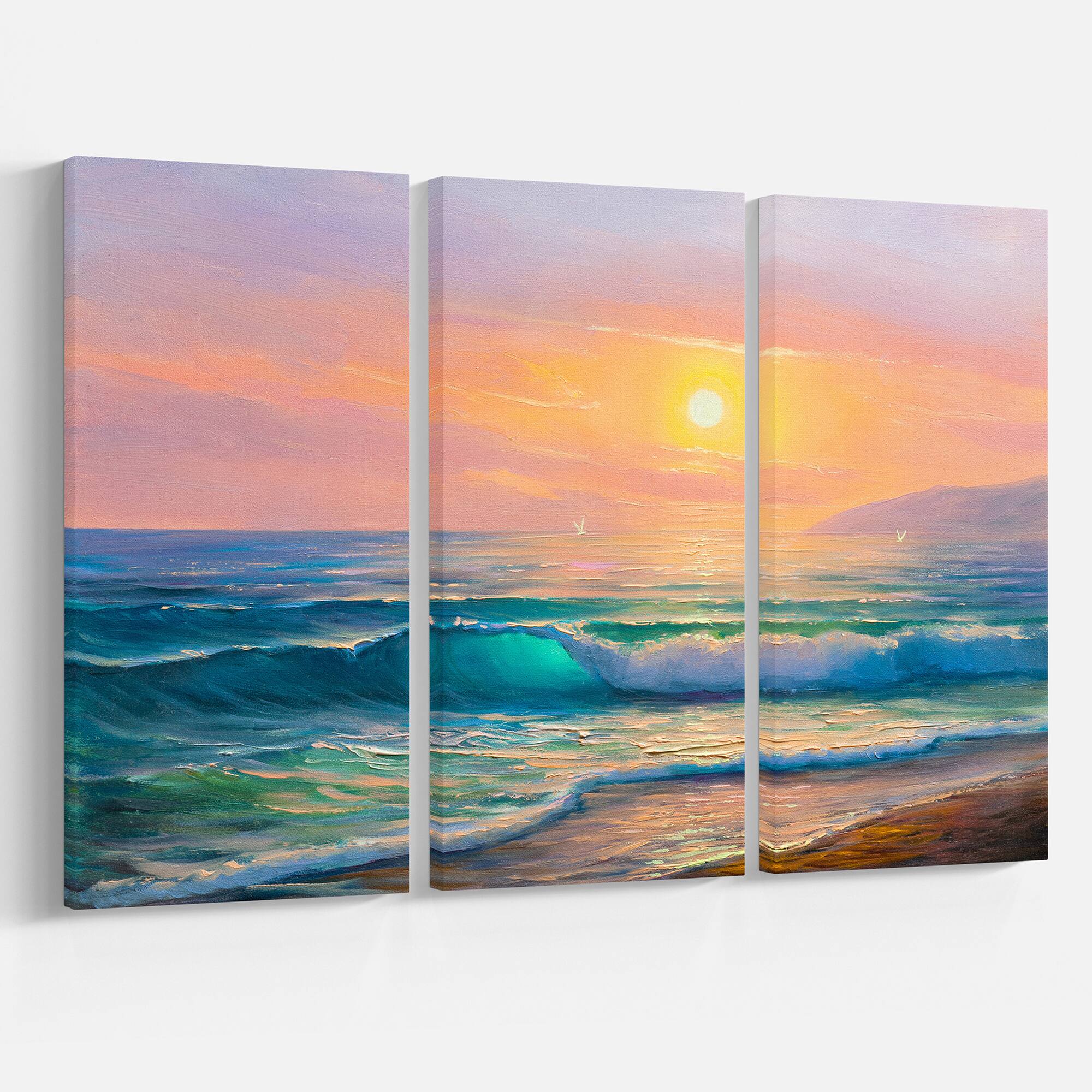 Designart - Sunset view at the sea