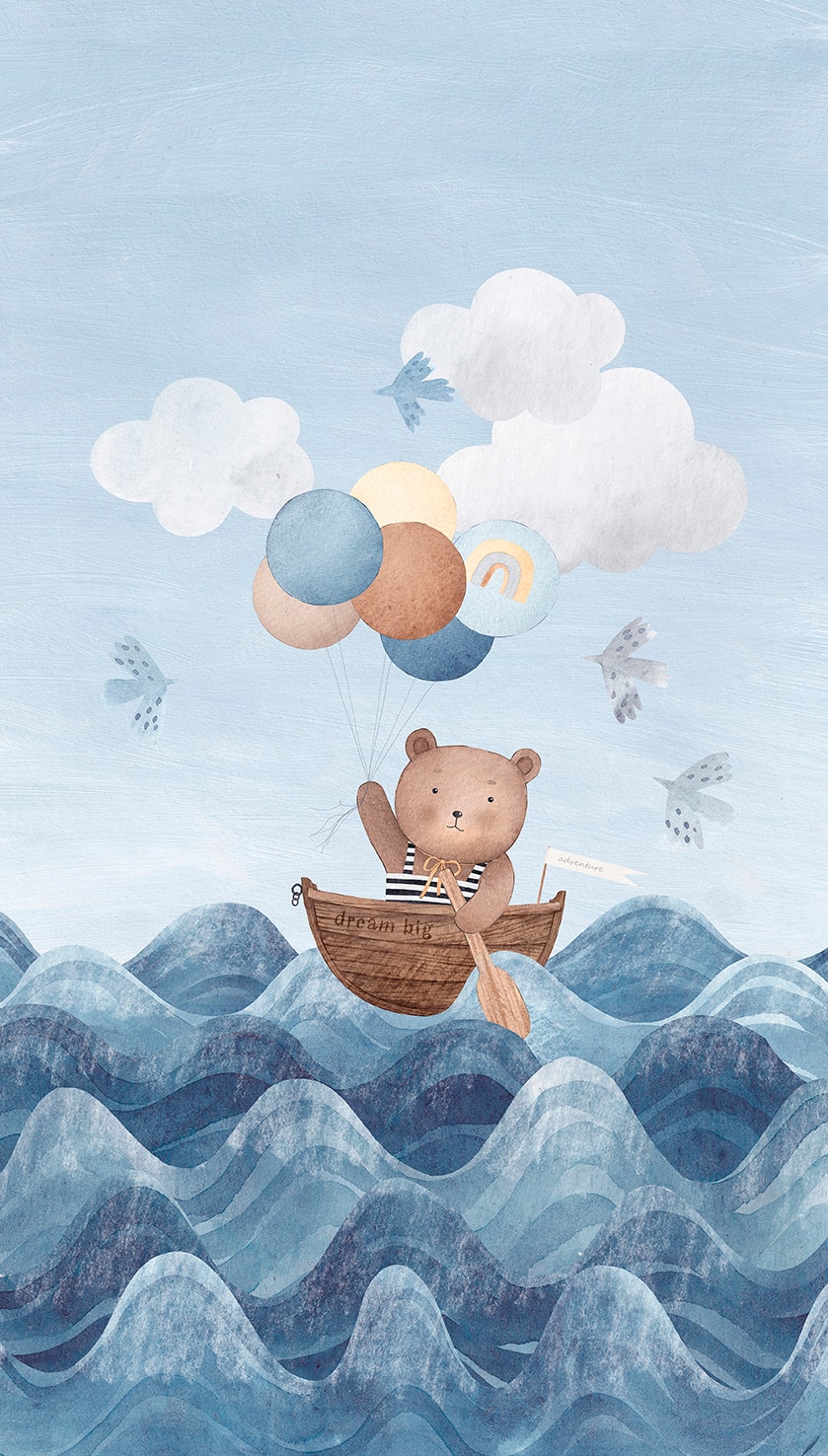 Designs Direct Teddys Big Journey Wall Mural