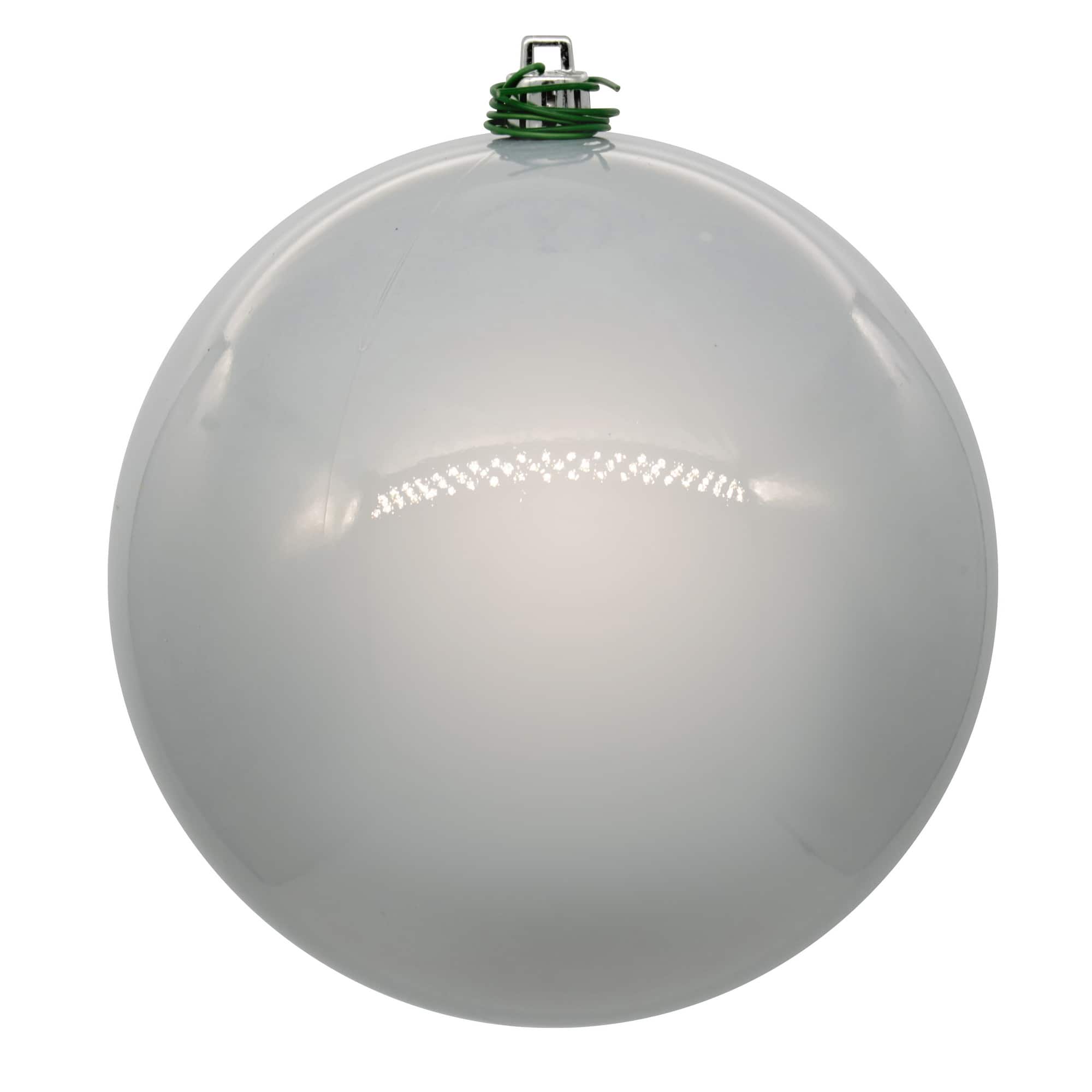 Vickerman 4.75" Pearl UV Drilled Ball Ornaments, 4ct. in Silver | Michaels®