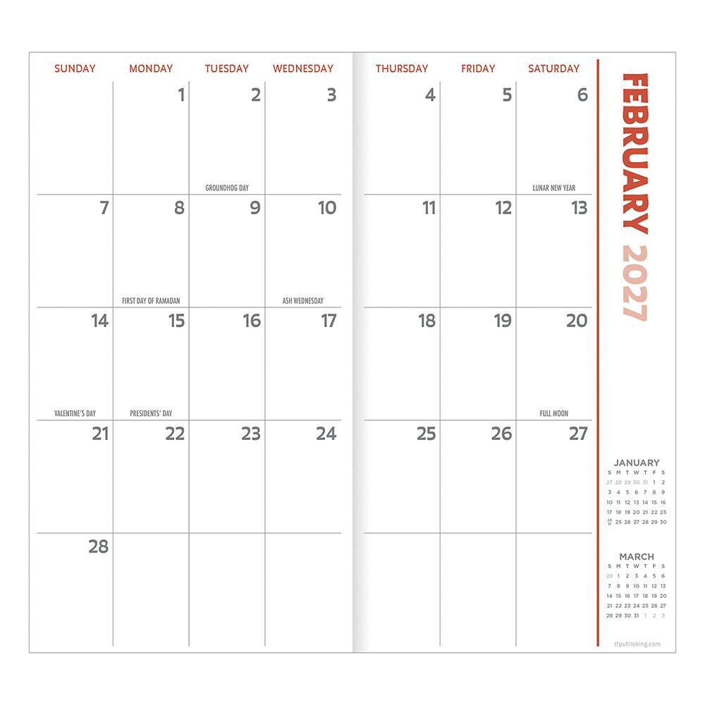 2027-2028 Flag Small Monthly Pocket Planner