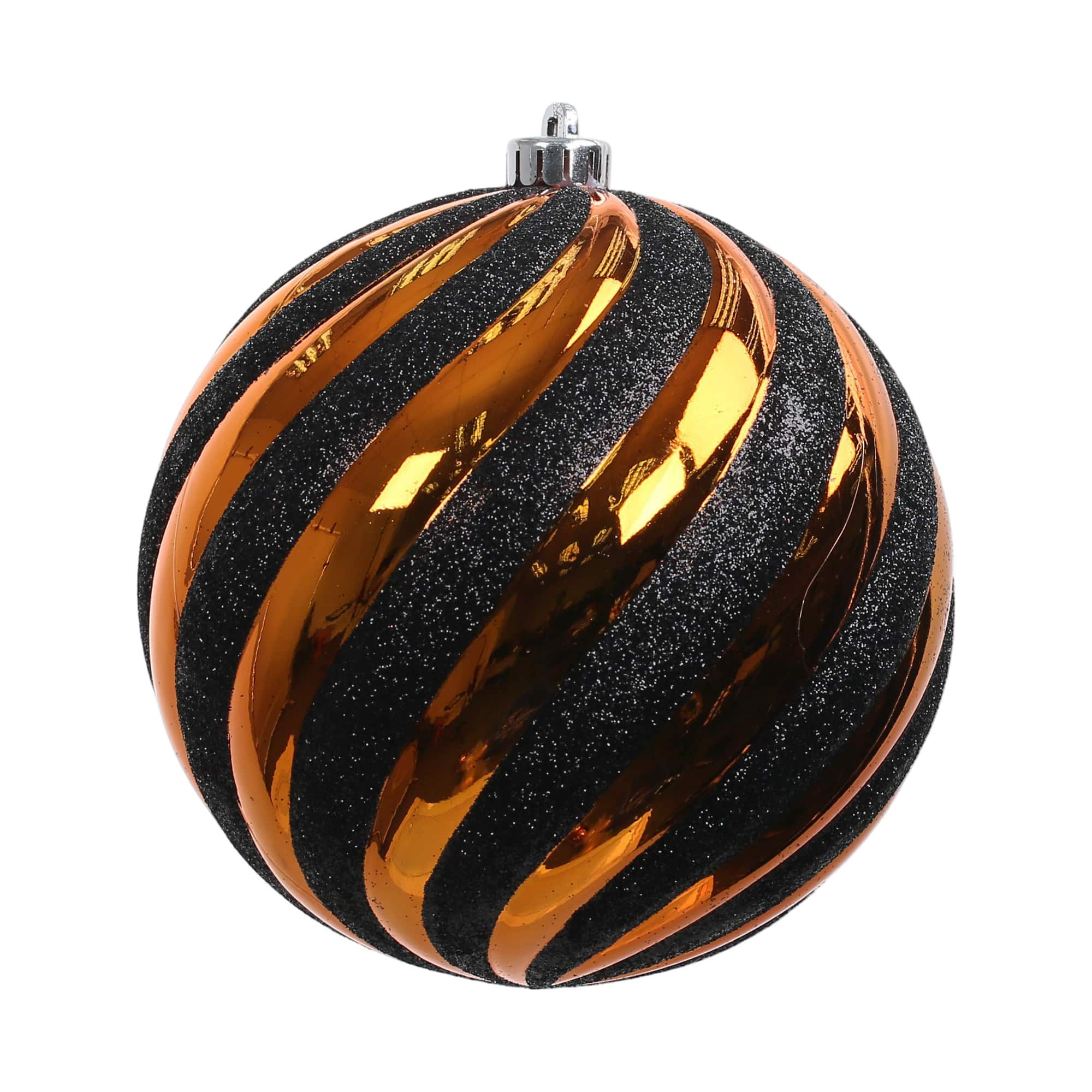 7.8" Orange & Black Ball Halloween Ornament by Ashland®