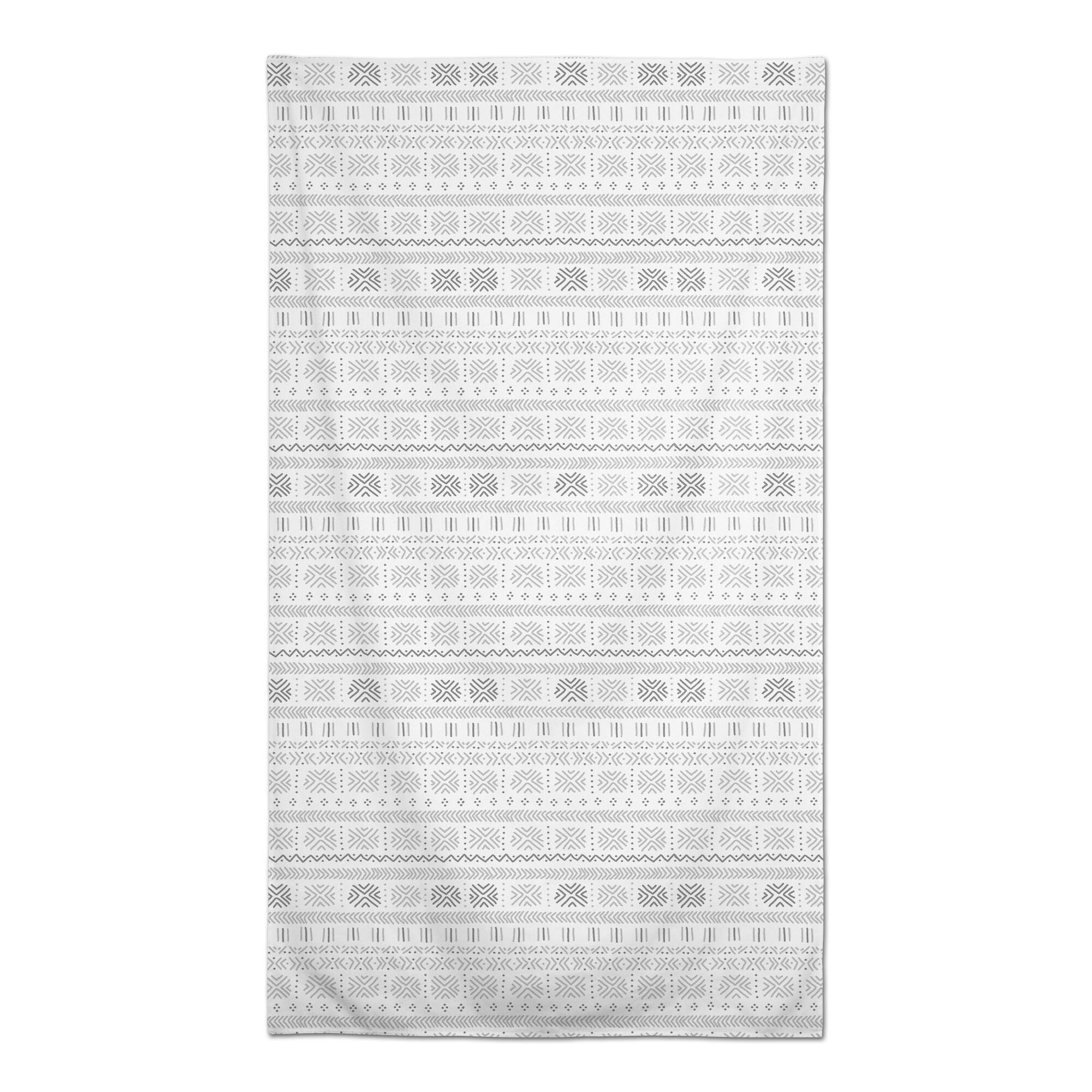 Gray Mudcloth Tablecloth