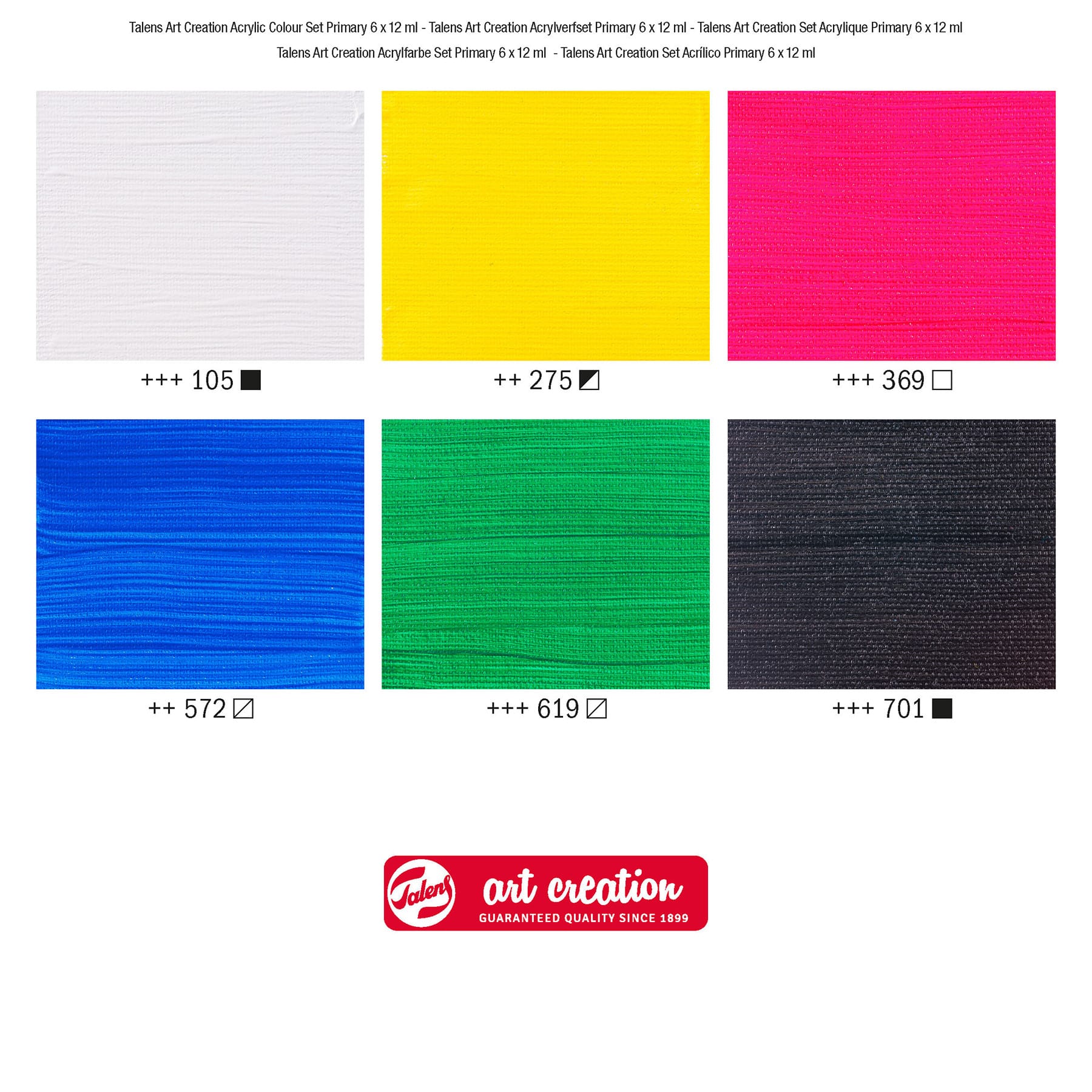 Talens Art Creation Primary Acrylic Set