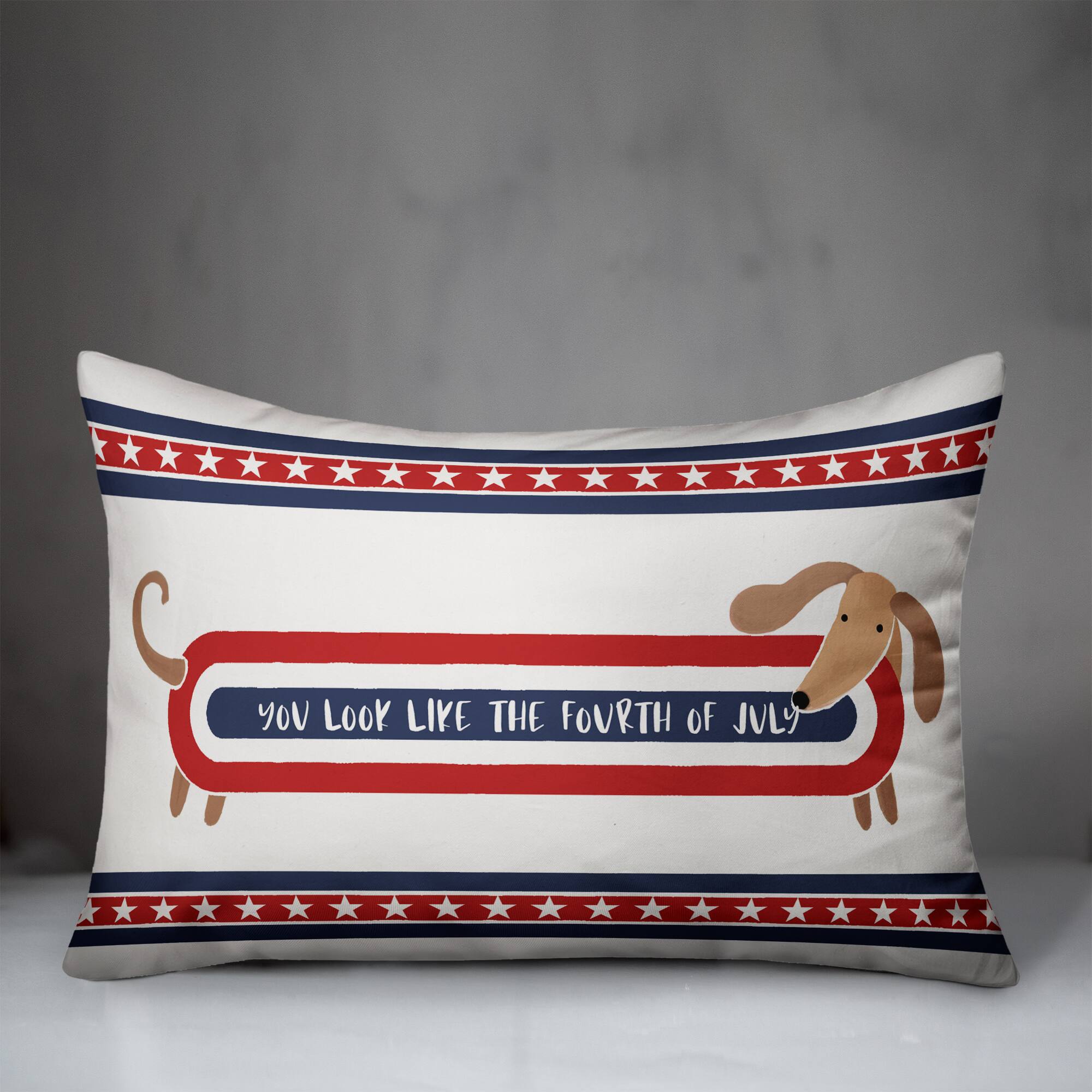 20" x 14" Like the Fourth of July Indoor Outdoor Pillow