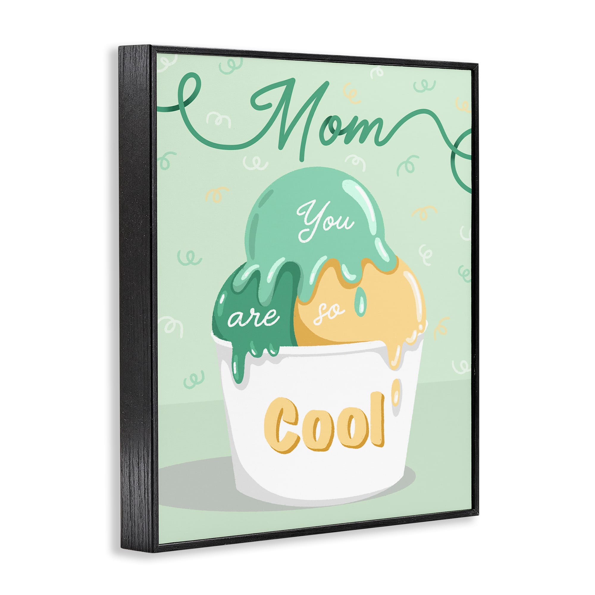 Stupell Industries Mom You Are So Cool Ice Cream Framed Giclee Art