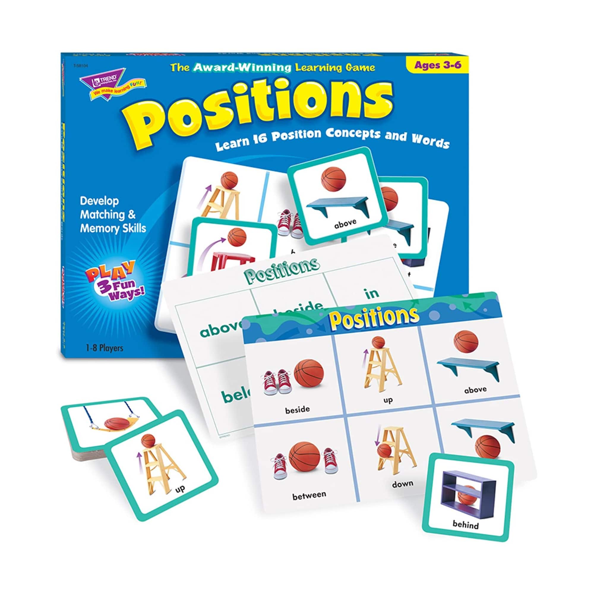 Trend Enterprises® Positions Match Me Games