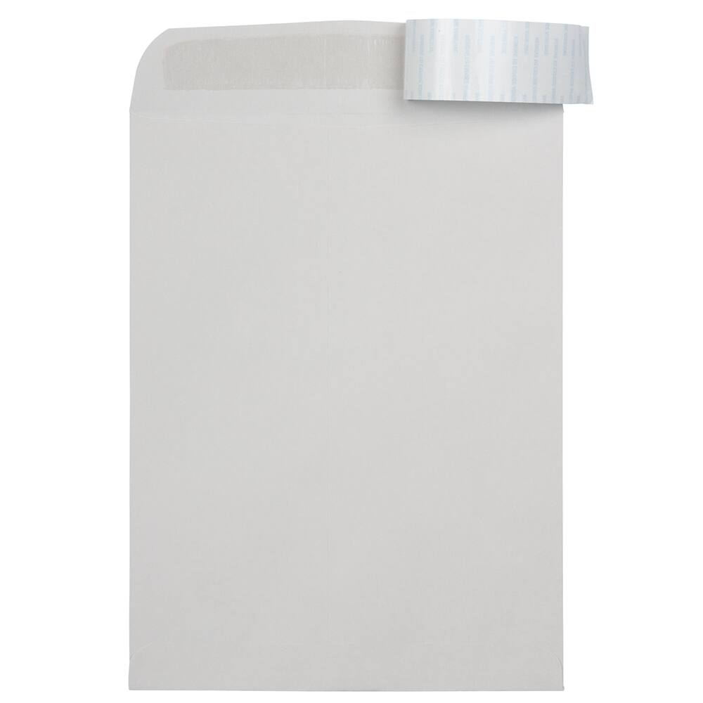 JAM Paper 9" x 12" Gray Kraft Open End Catalog Envelopes