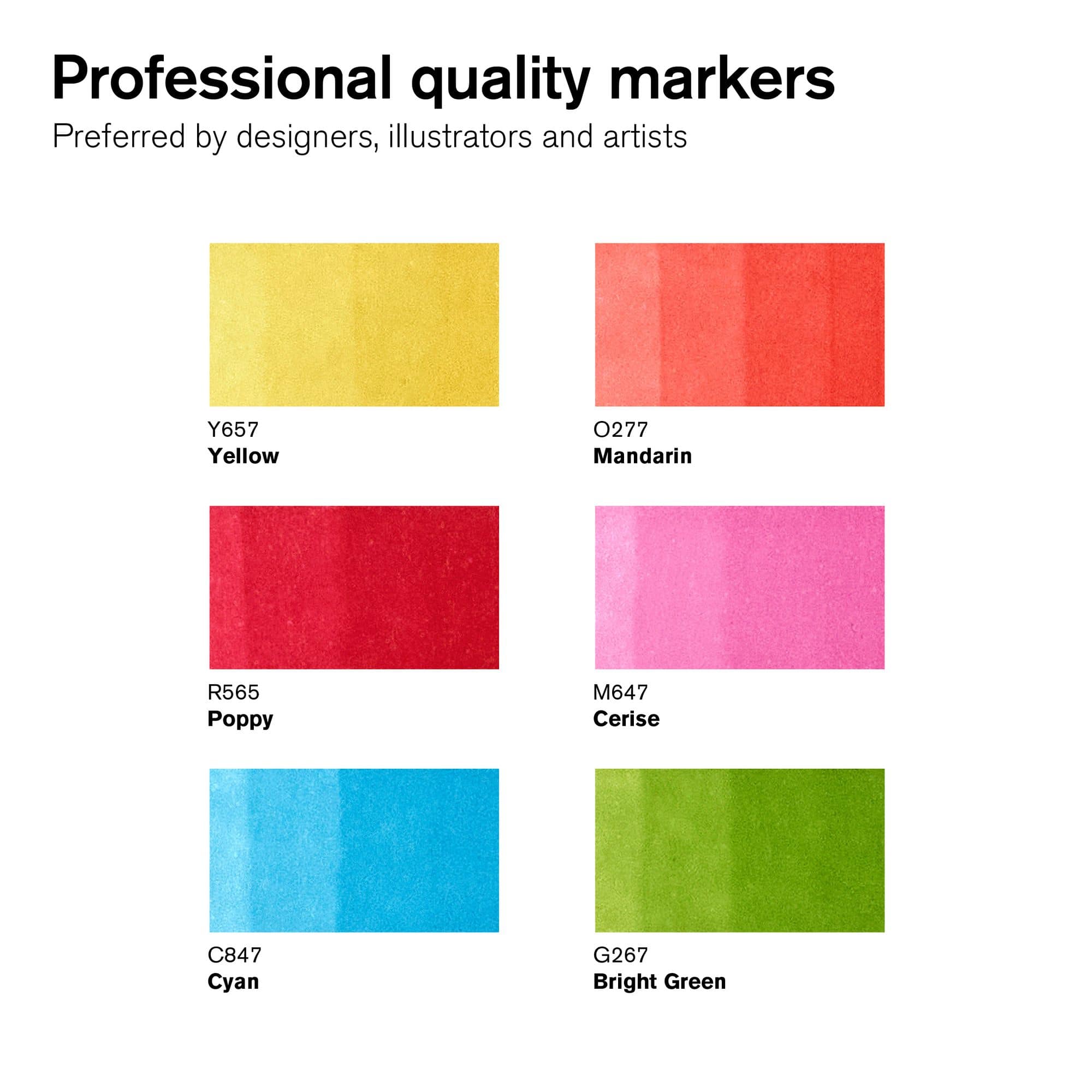 Winsor & Newton® ProMarker™ Vibrant Tones Marker Set